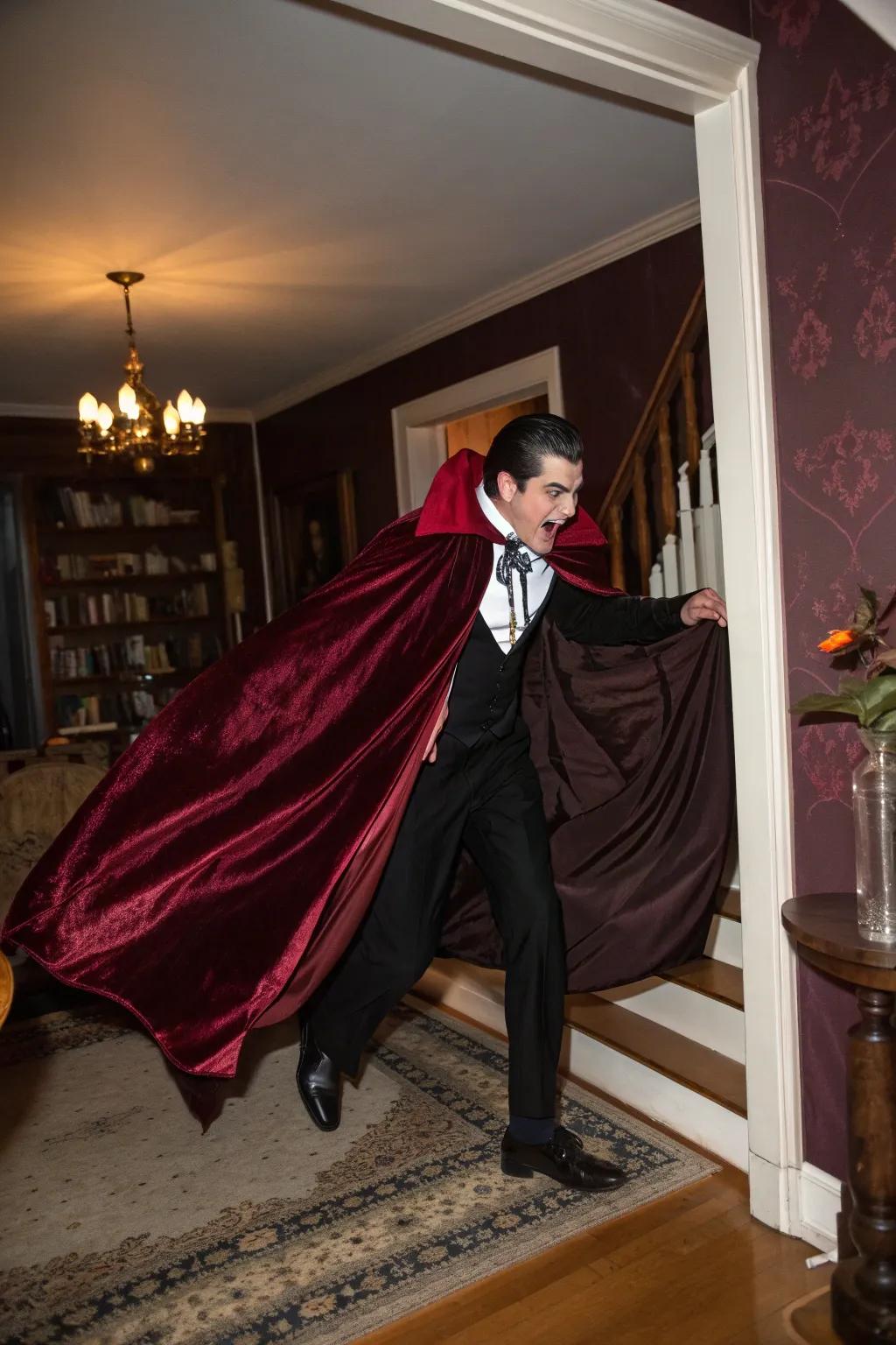 Sink your teeth into Halloween with a classic vampire look that's both spooky and sophisticated.