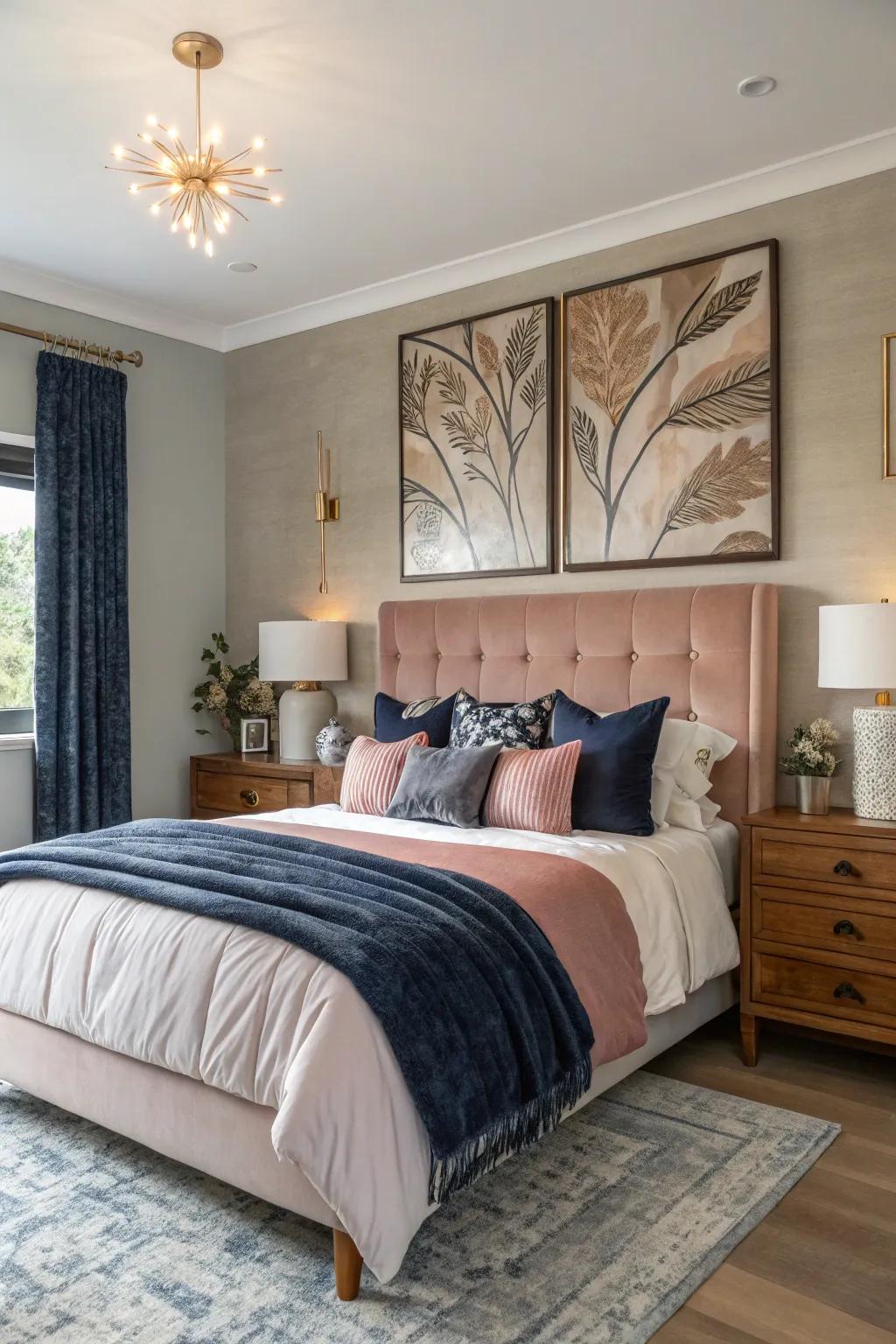 Wall art adds personality and depth to any bedroom. 🎨 #WallArt #BedroomInspiration