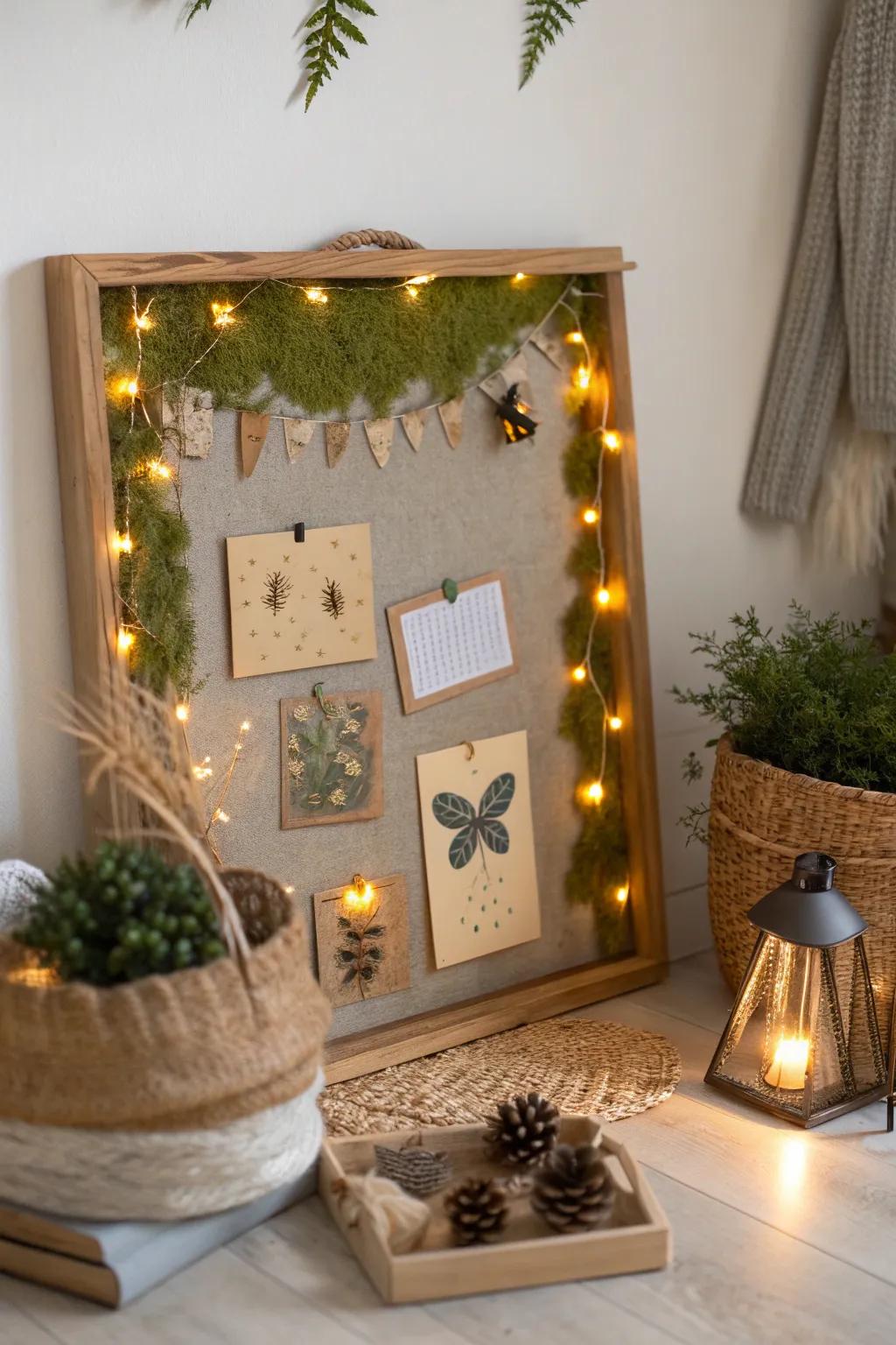 Capture the magic of night with a glowing firefly-themed bulletin board. ✨ #FireflyMagic #HomeDecor