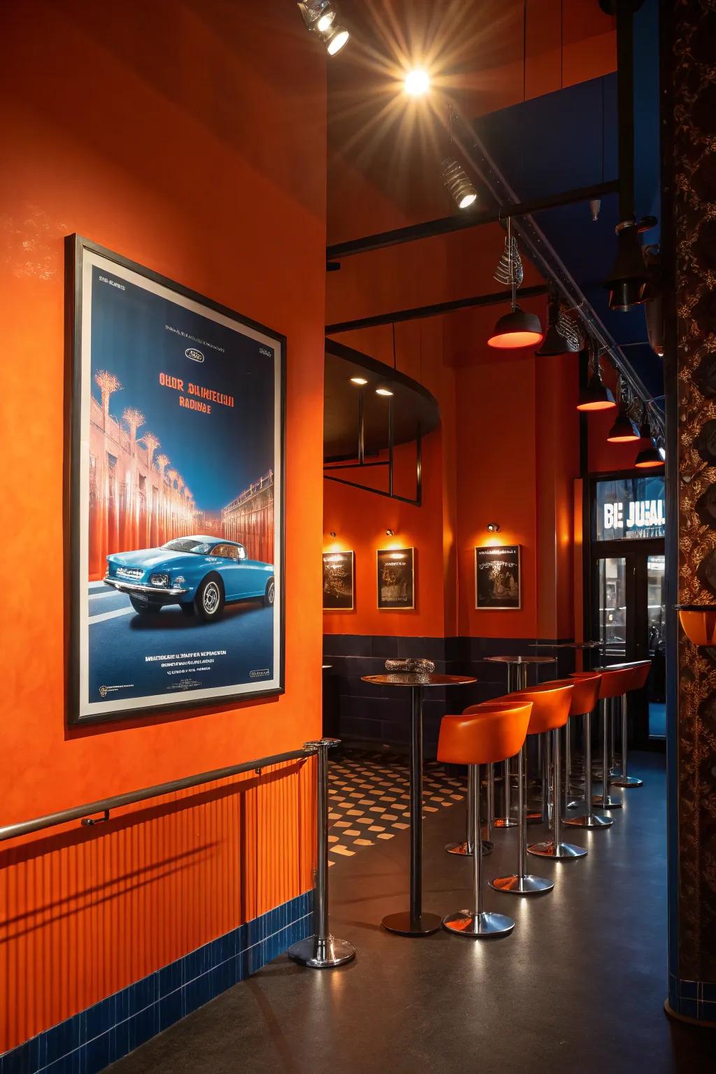 Enhance your poster's impact with strategic lighting. 🌟 #LightingDesign #HomeDecor #InteriorInspiration