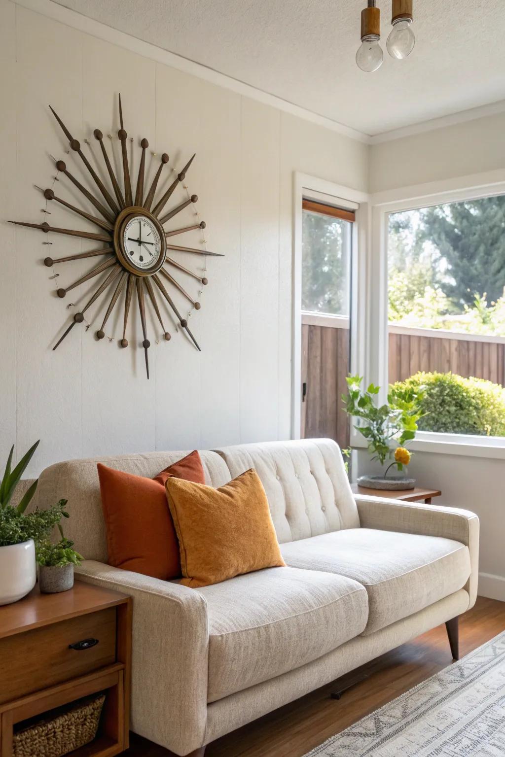 Add a touch of retro flair with iconic motifs like starbursts and boomerangs. ✨ #RetroVibes #HomeDecor