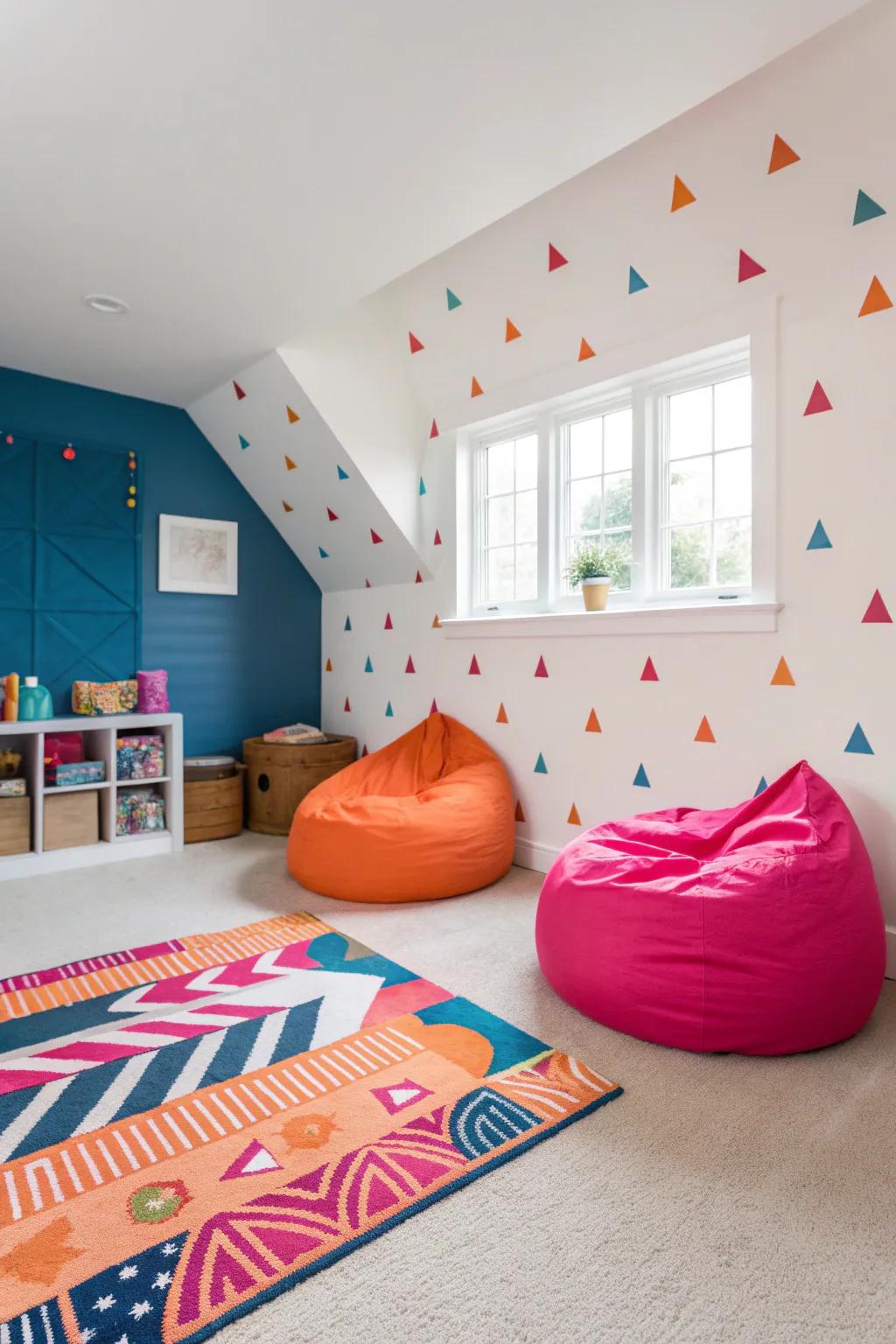 Add personality to playrooms with wall art that grows with your child's interests.