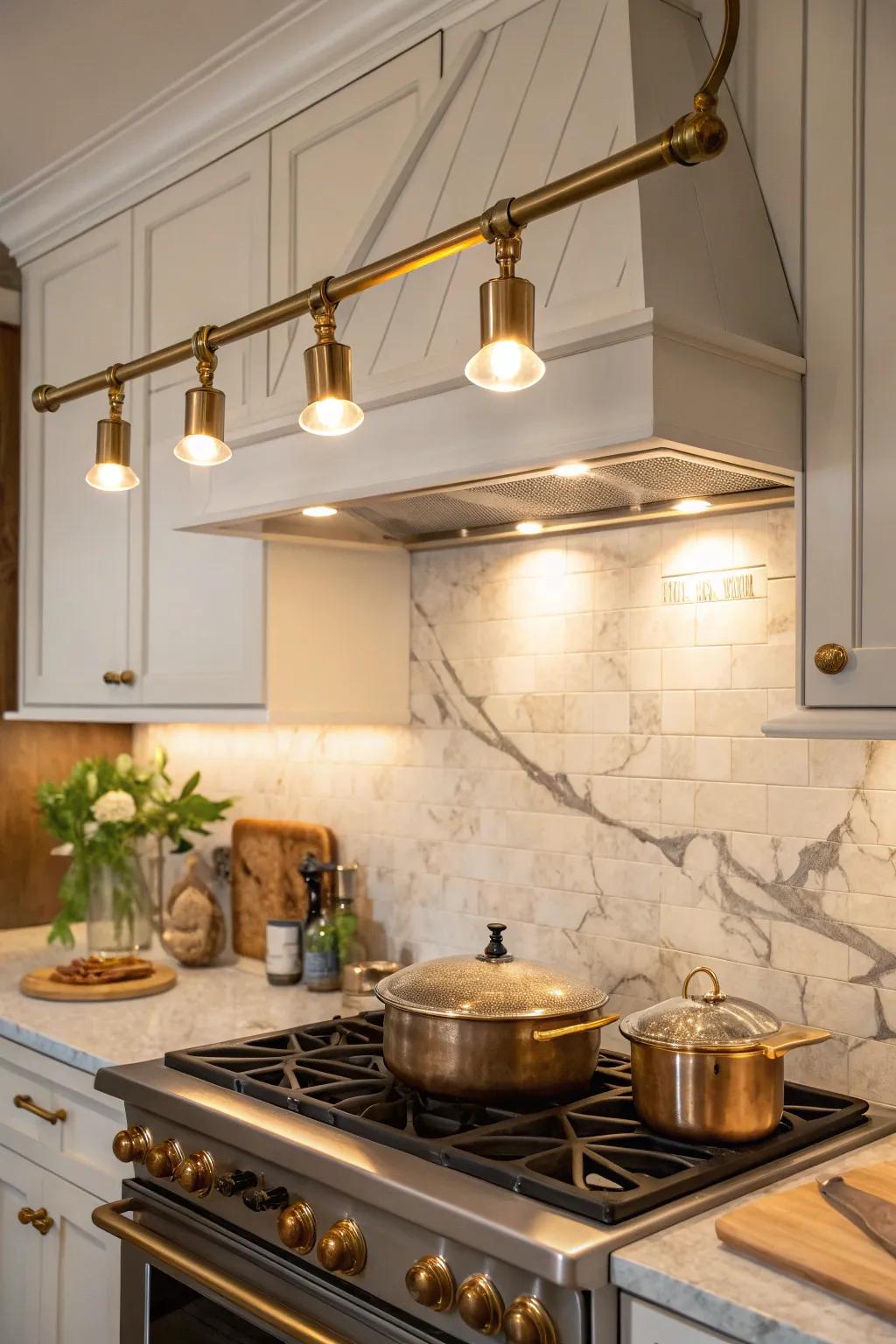 Embrace flexibility with track lighting that lets you direct light exactly where you need it.