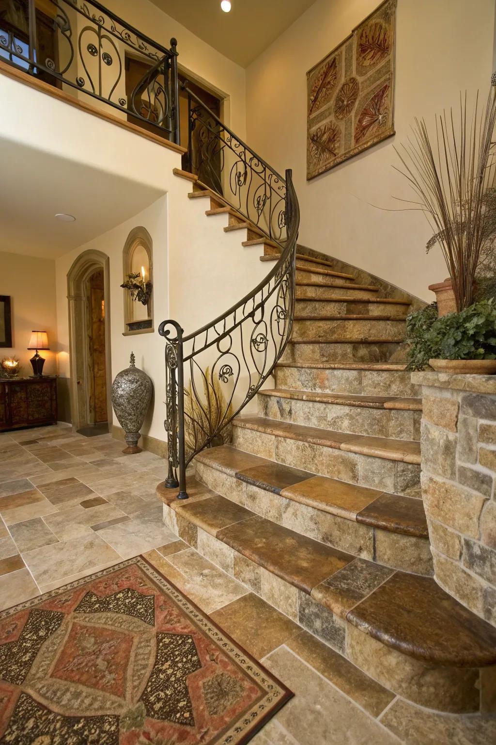 Natural stone exudes timeless luxury and elegance.