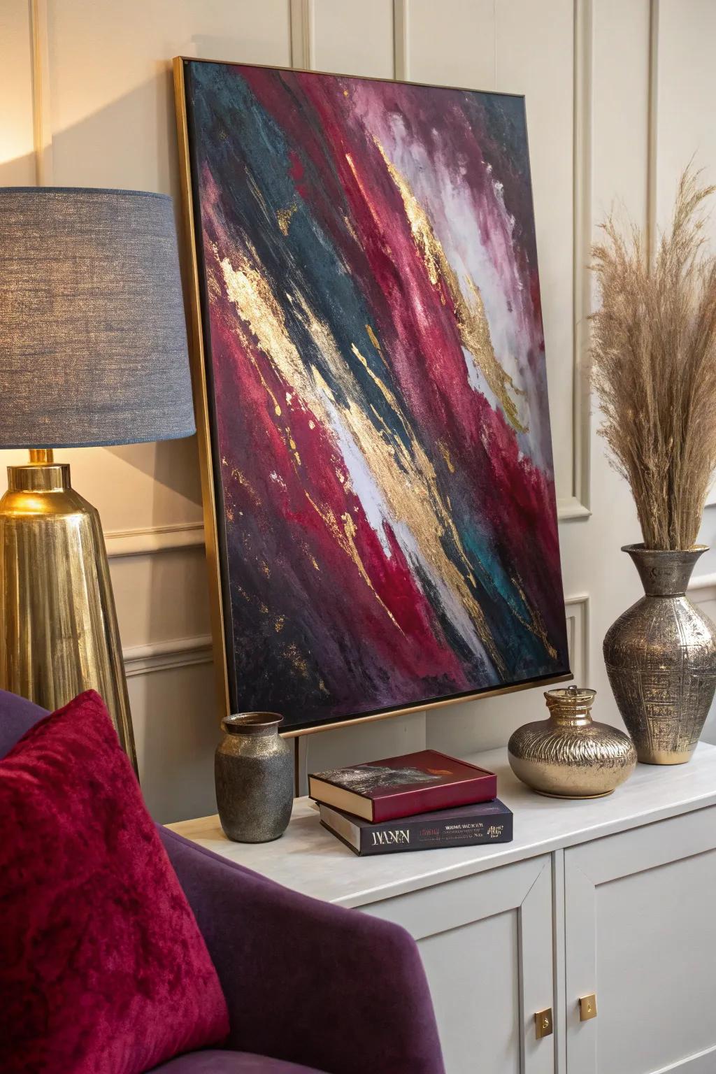 Let your brush dance across the canvas and create an abstract story with each stroke.