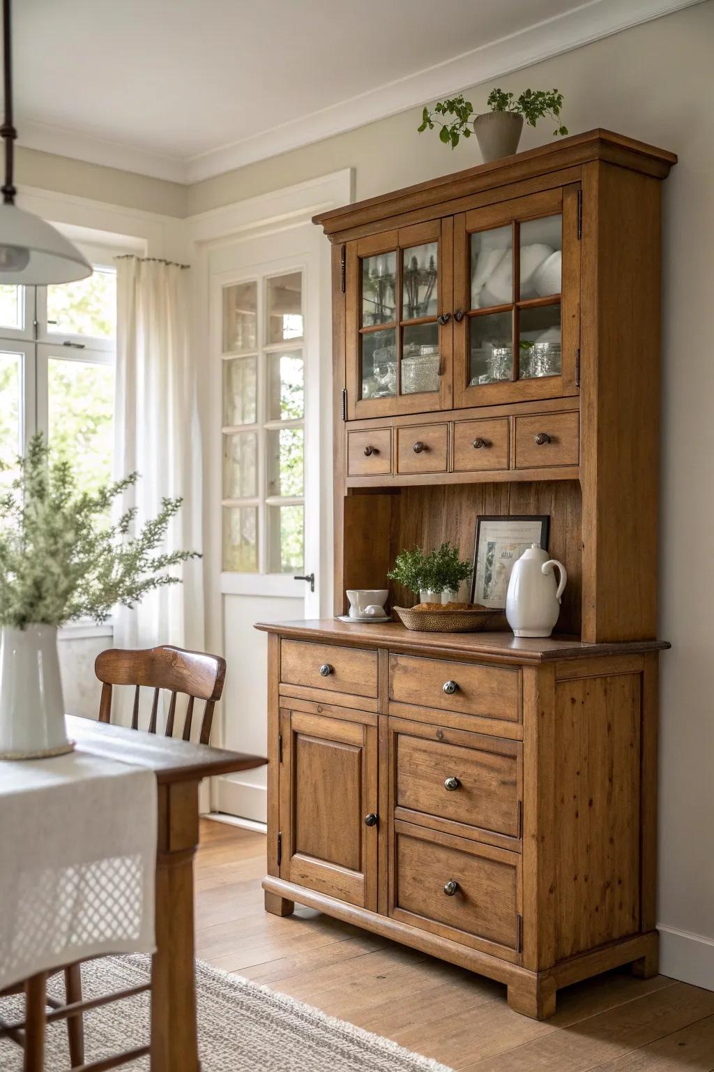 Add timeless charm with vintage furniture pieces that make a statement.
