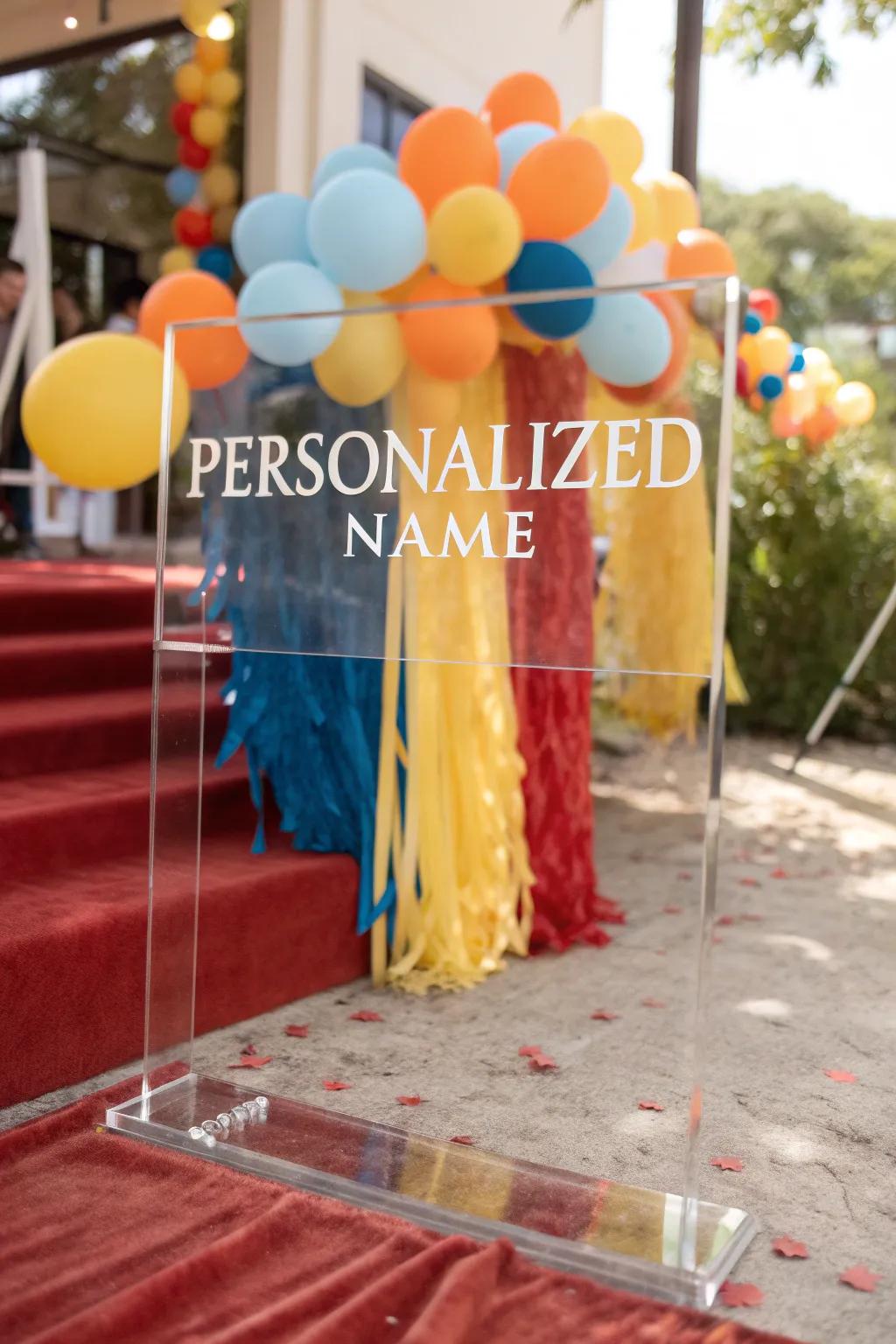 Personal touches make all the difference in crafting memorable celebrations. 🎉 #PersonalizedDecor #SpecialOccasion