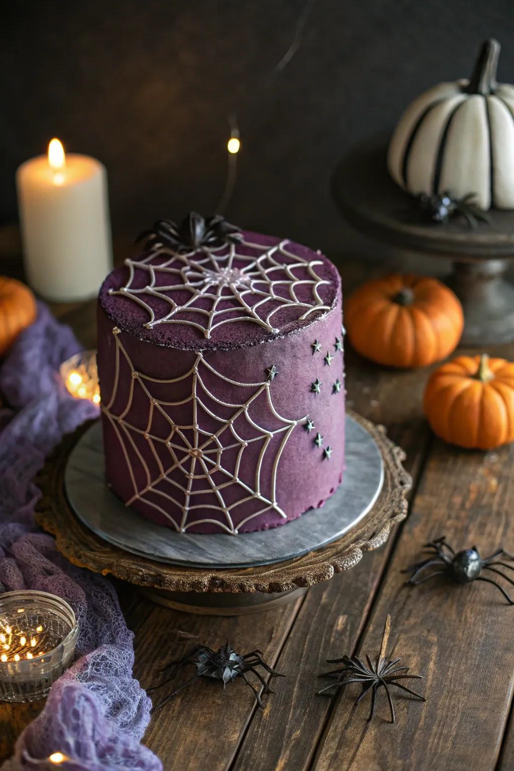 Spin a web of deliciousness with this creepy-crawly cake design!