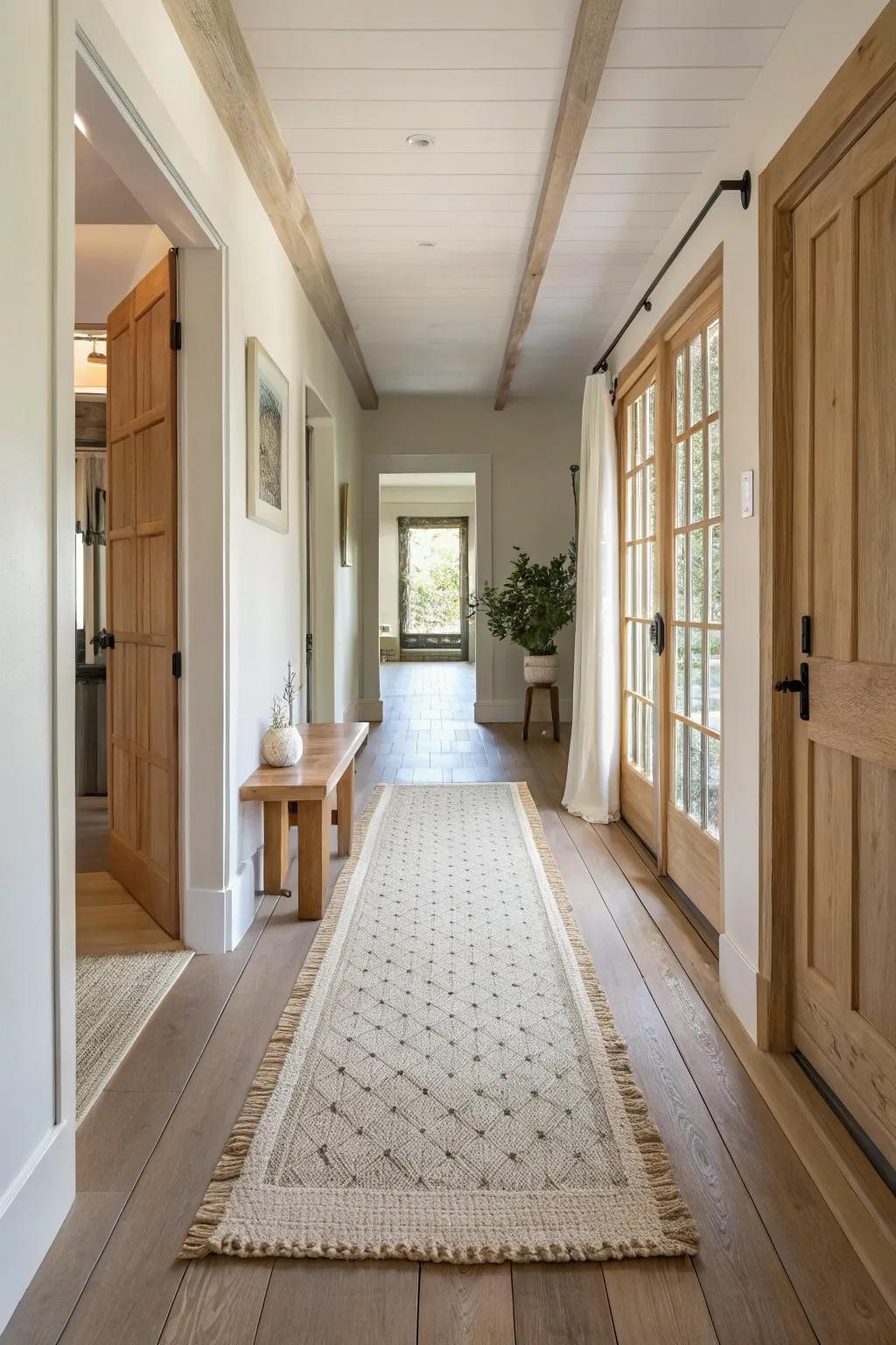 Custom-sized runners can tailor-fit even the most unique hallways.