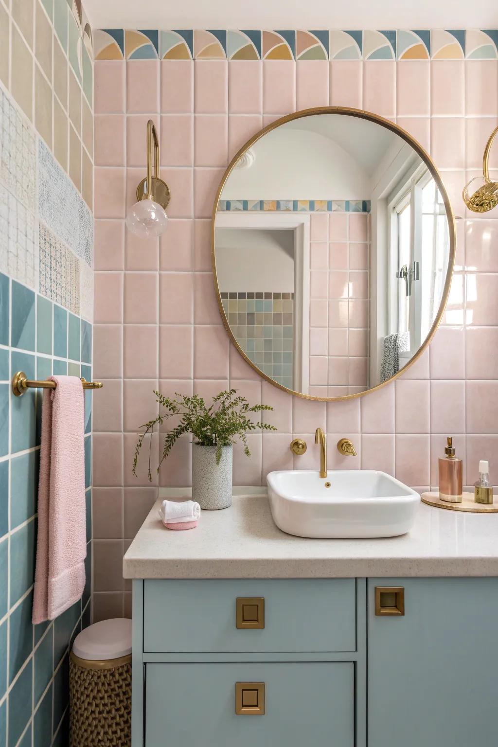 Infuse your space with nostalgia using pastel hues that evoke a retro feel.