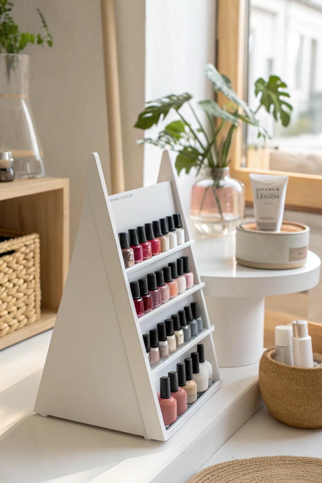 Optimize small spaces with compact displays that offer big style without the bulk.