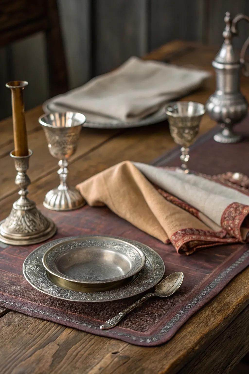 Elevate your dining experience with elegant vintage silverware. 🌟 #SilverwareStyle #TableElegance