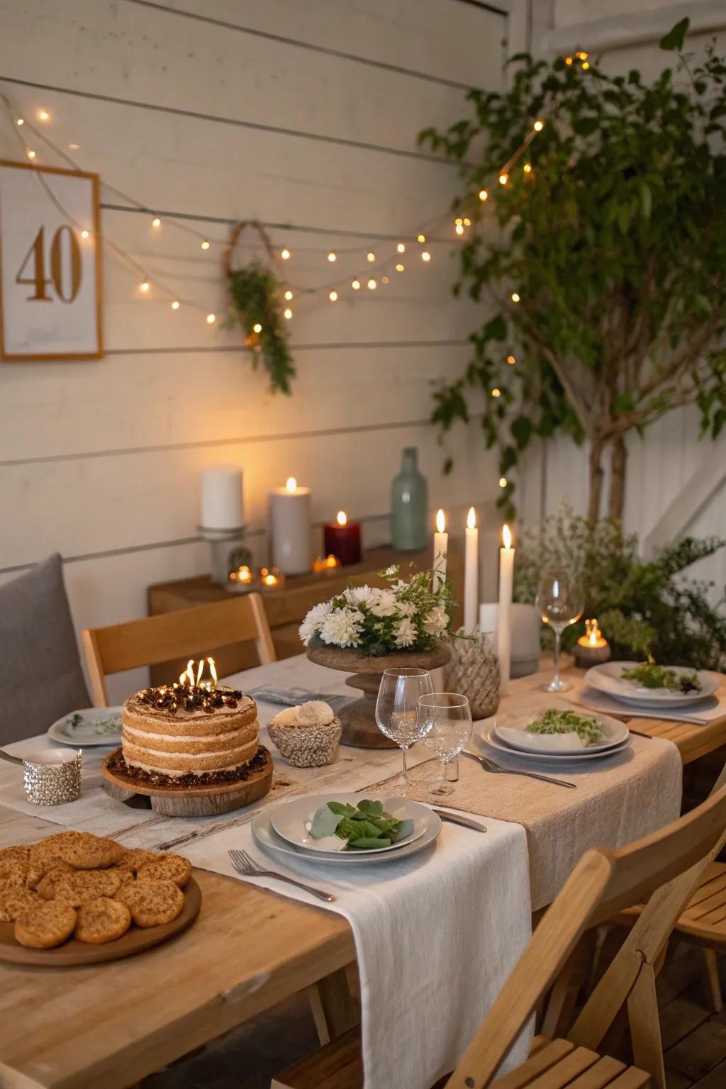 Experience fine dining at home with a gourmet dinner that tantalizes taste buds and elevates the celebration.