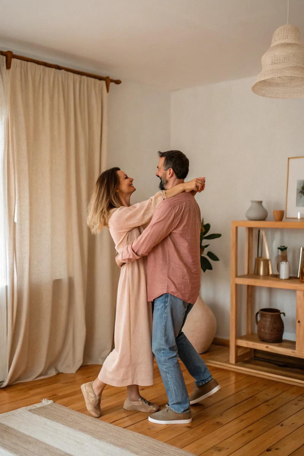 Relive your most cherished memories by dancing together in the comfort of your home.