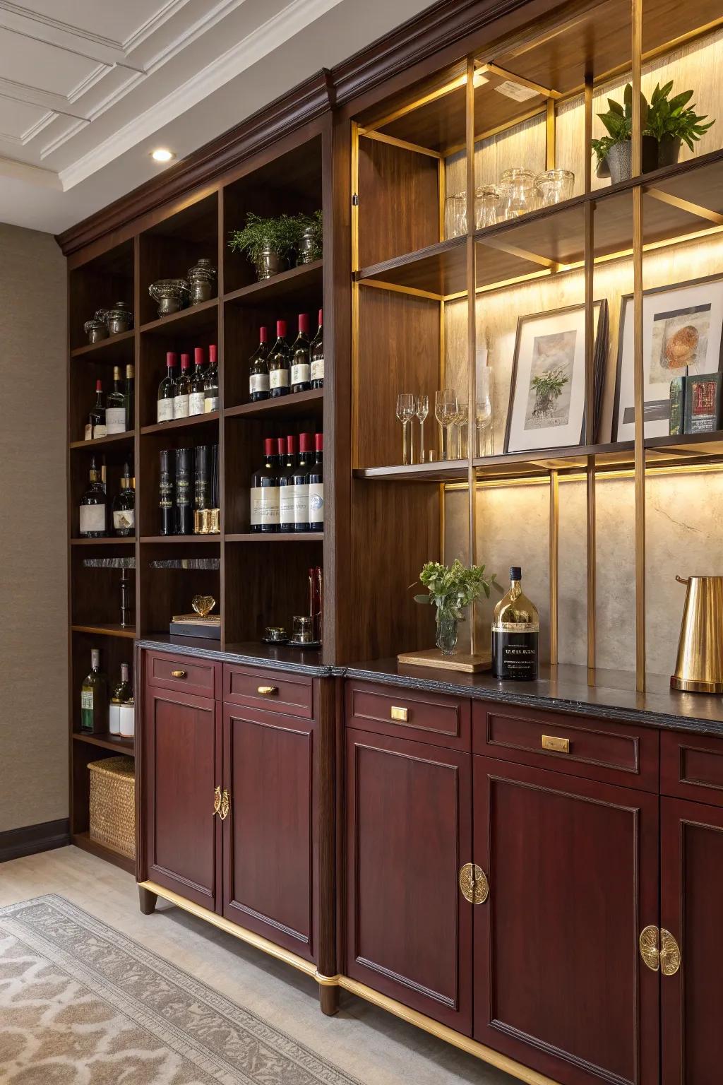 Optimize your space with vertical wine storage that enhances both function and style.
