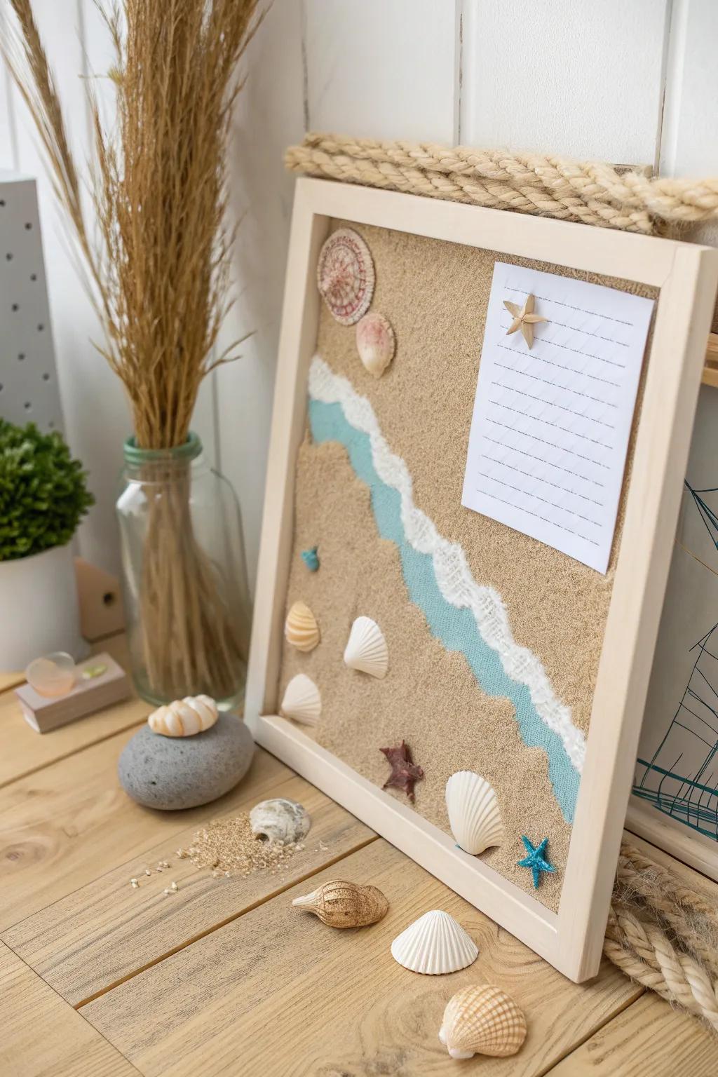Capture the serenity of the seaside with a beachy boarder.