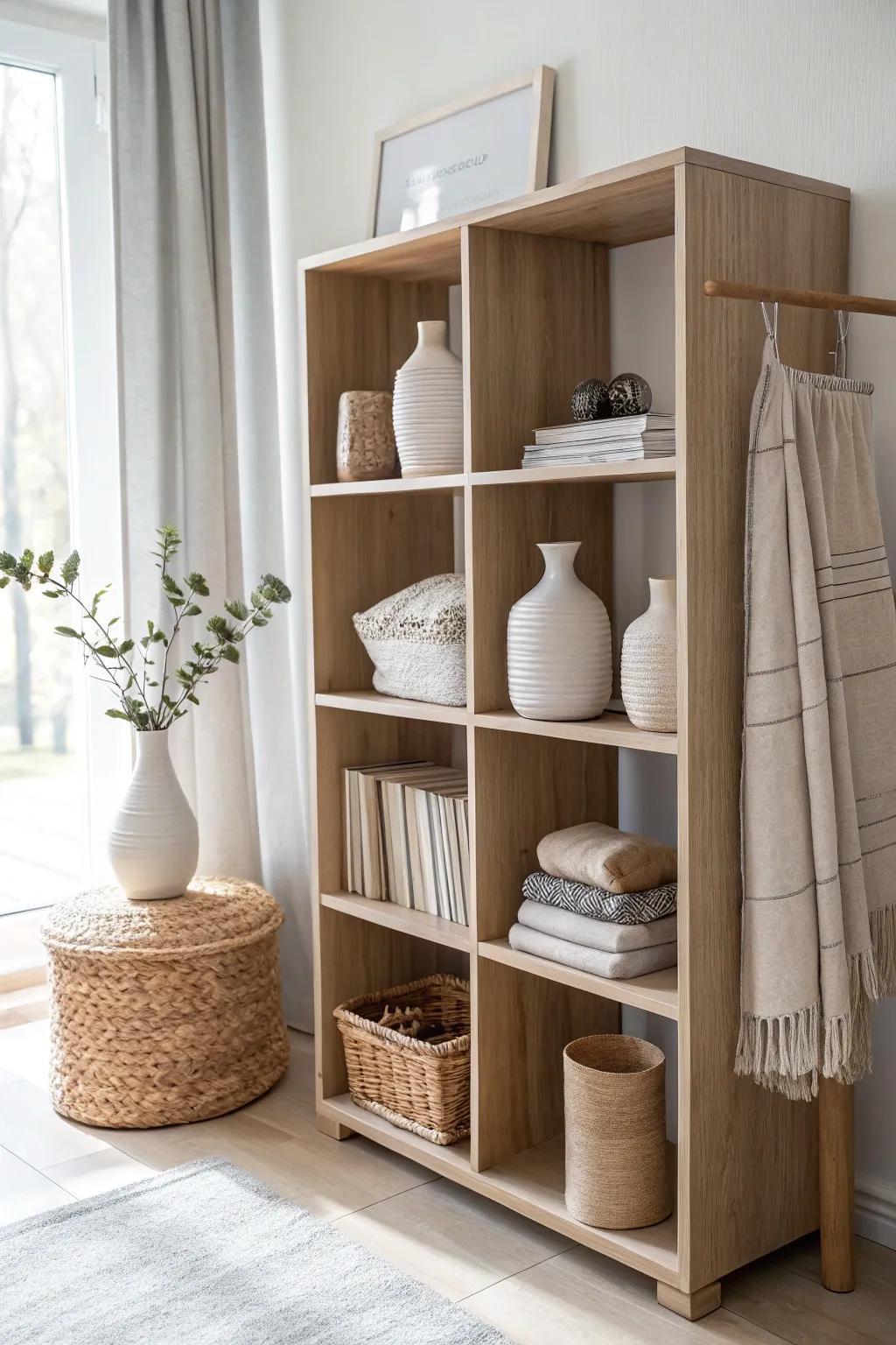 Personalize your closet with decorative displays that speak to your style.