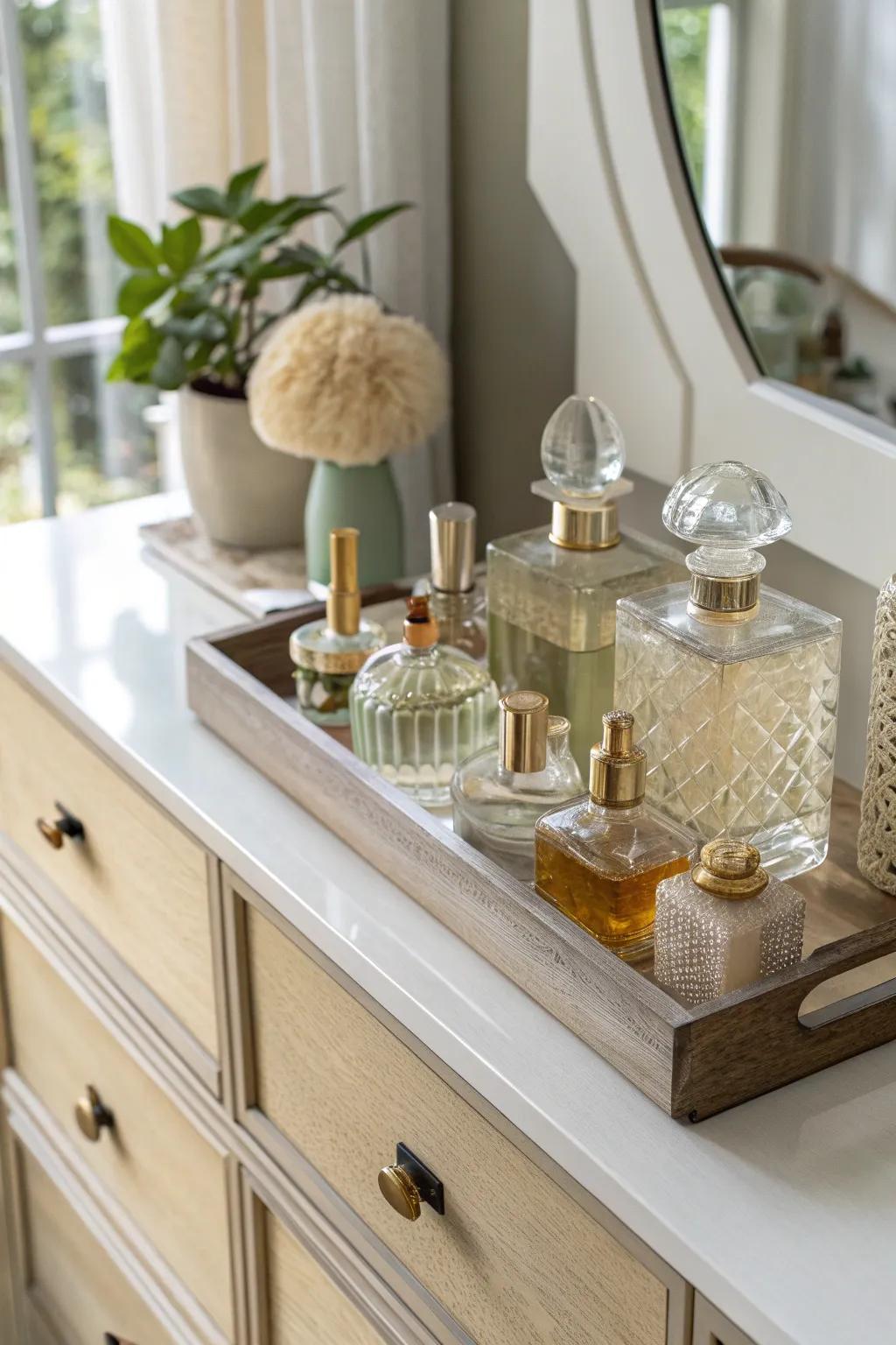 Turn collections into art by displaying them thoughtfully on your dresser.