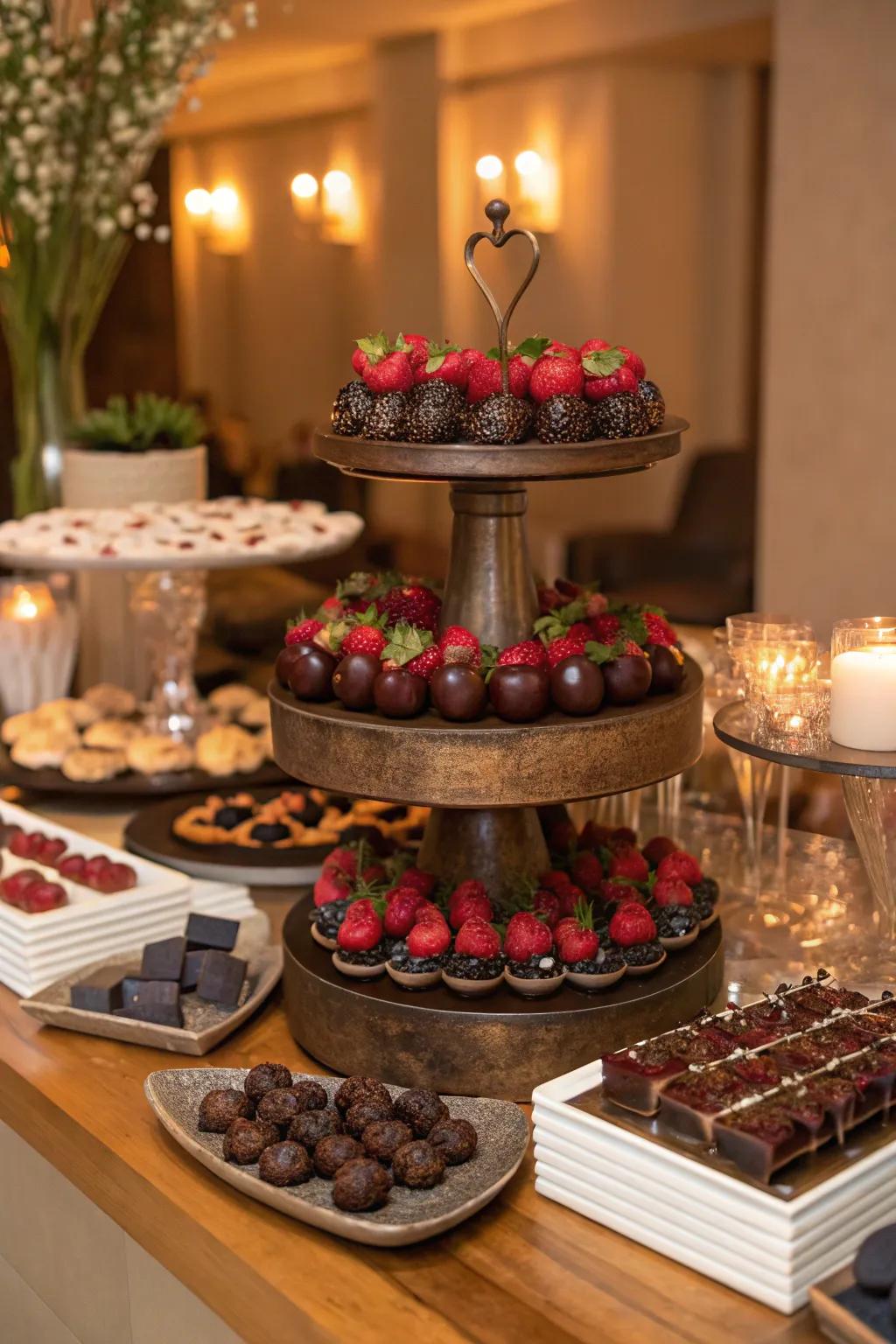 Satisfy your sweet cravings with a themed dessert buffet that's as beautiful as it is delicious.