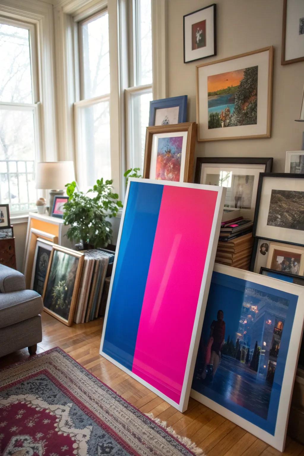 Layer your art for a rich and textured gallery effect.