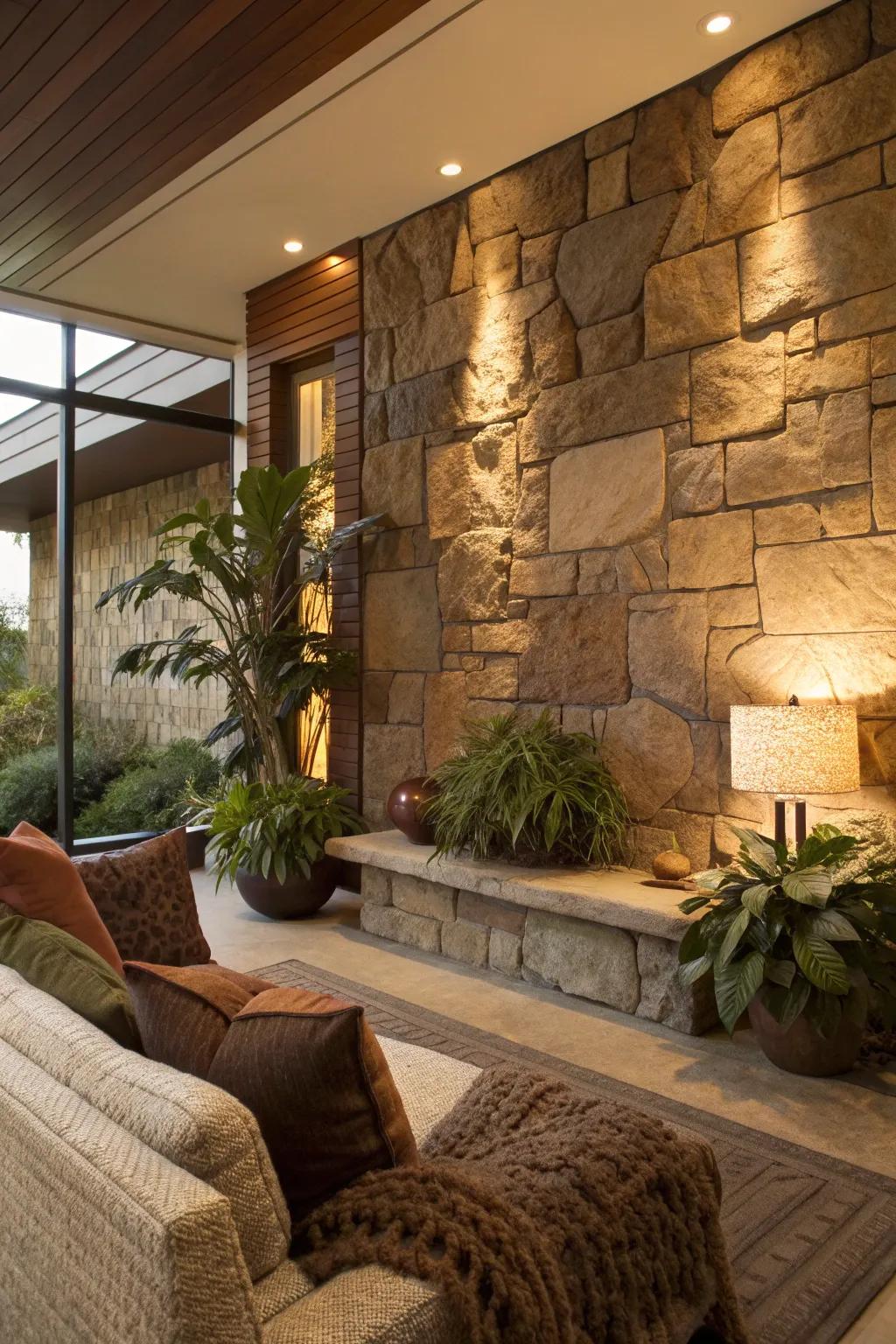 Infuse your space with natural textures for a calming, earthy atmosphere.