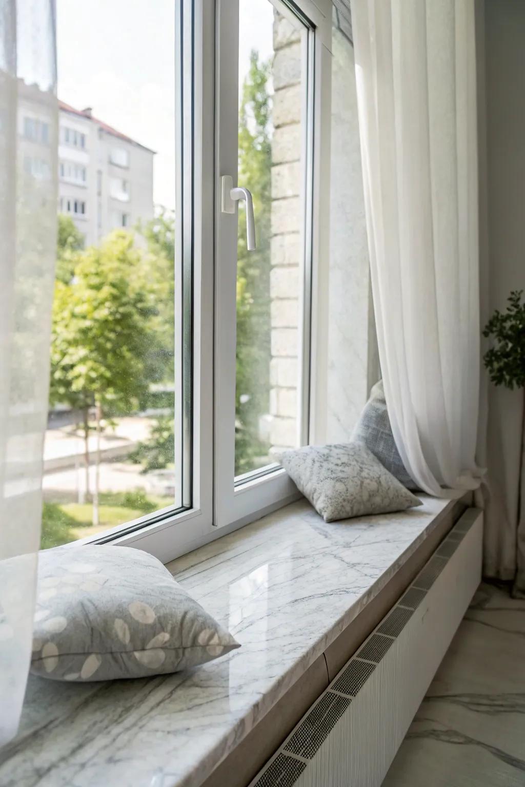 Maximize natural light by keeping your window sill clear and open.