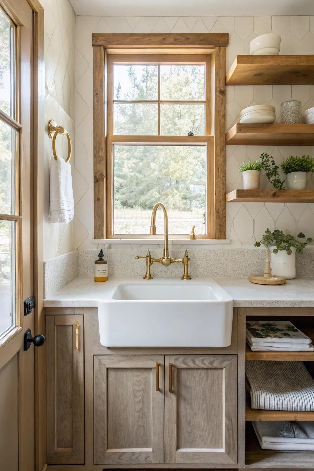 Elevate your mudroom's style with chic fixtures and hardware that stand out.