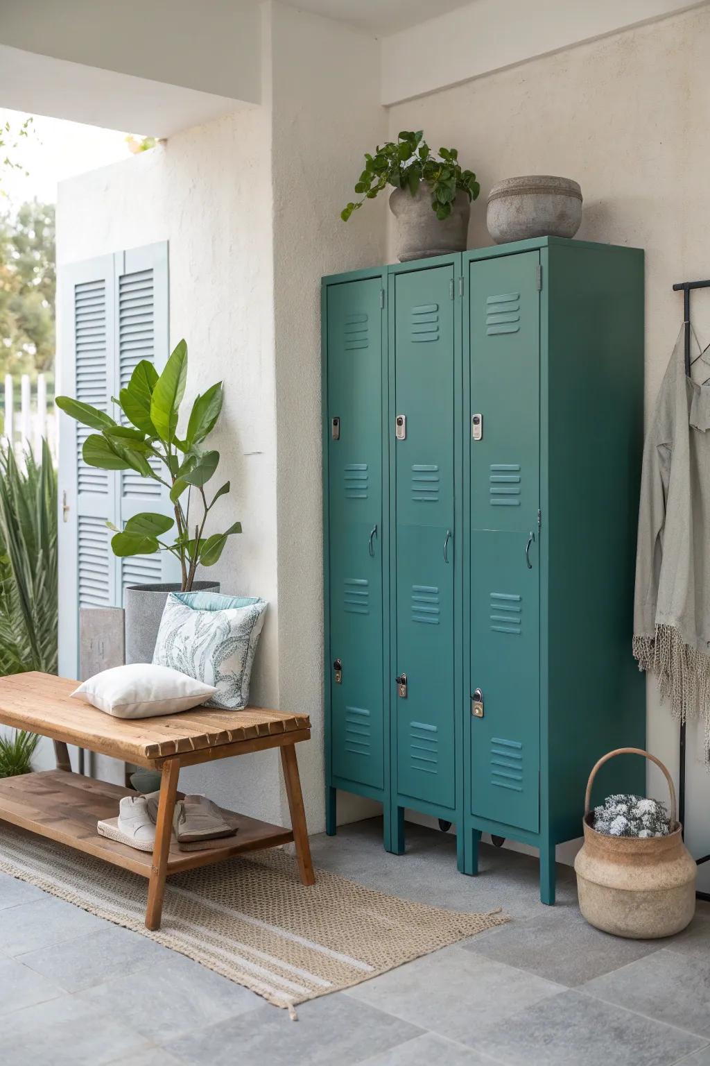 Invite tranquility into your home with lockers in soothing, nature-inspired colors.