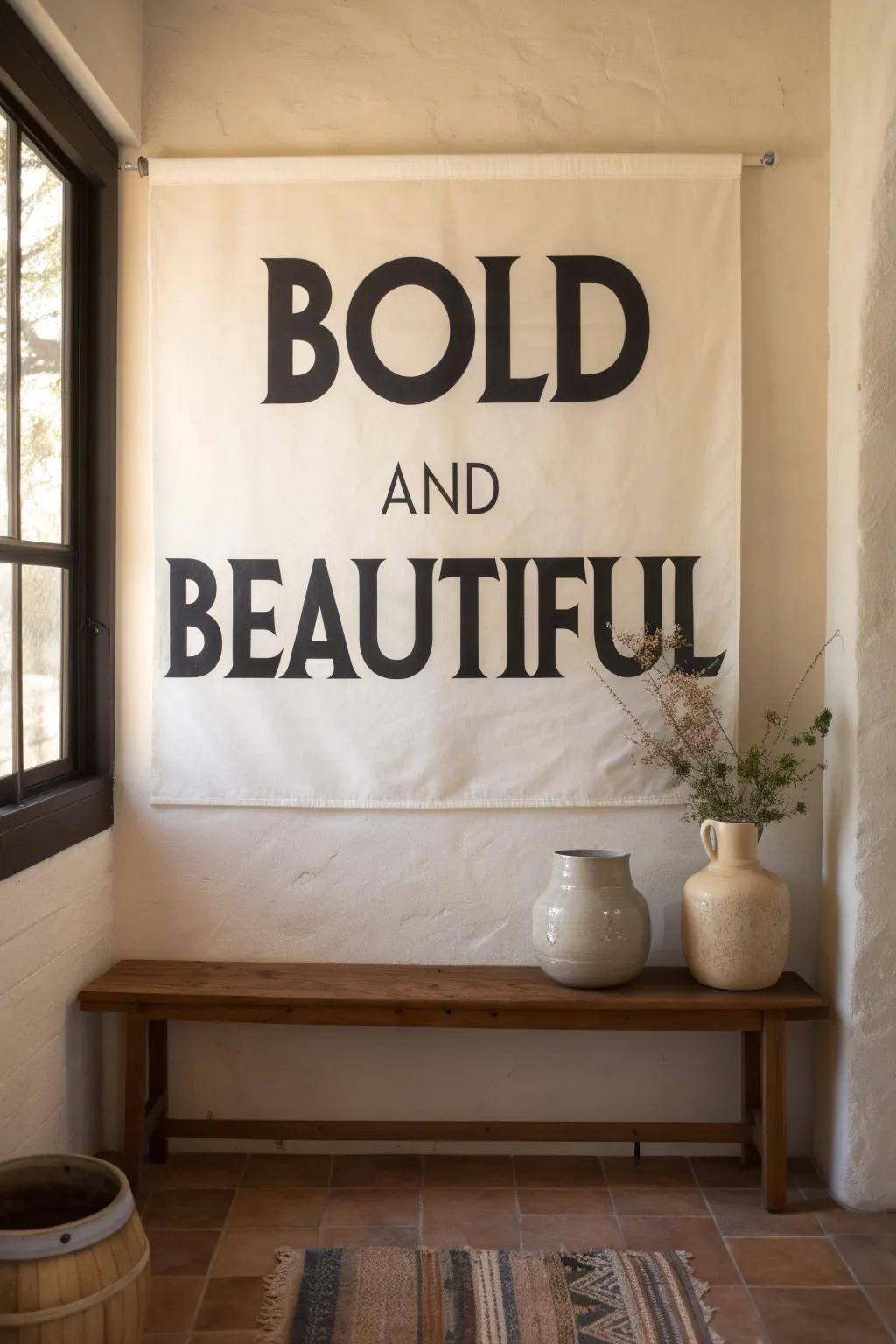 Bold titles command attention and anchor your design, making a powerful statement.