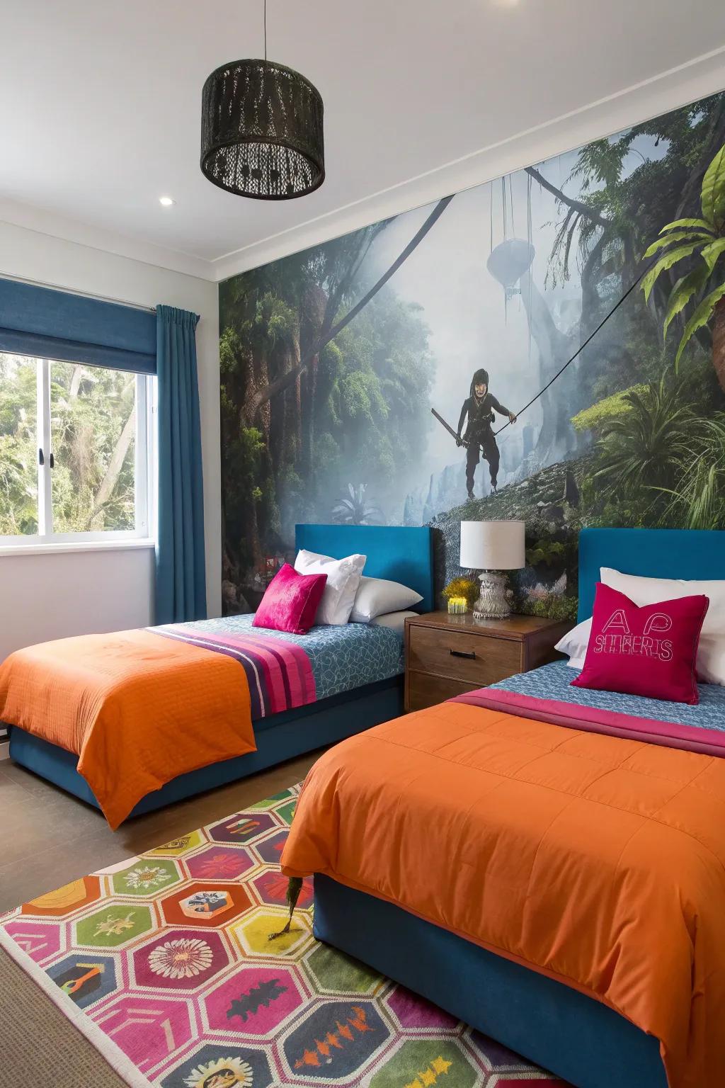 Create a room that tells a story with personalized themes. #KidsRoom #Imagination