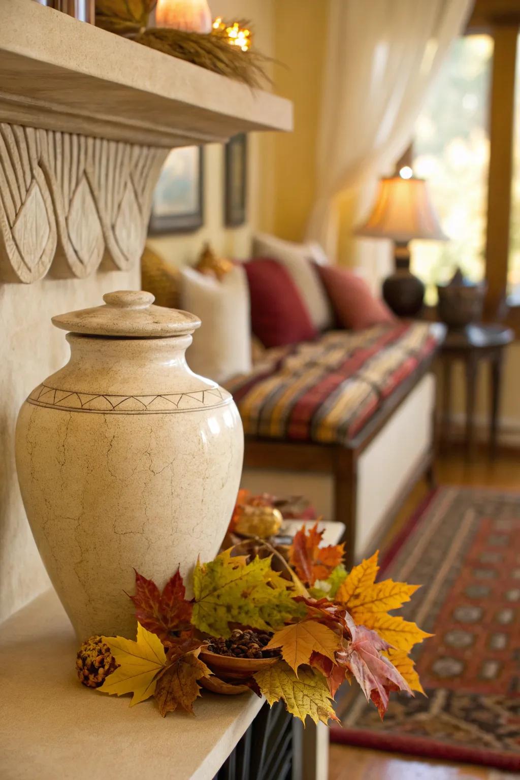 Keep your memorial display vibrant with seasonal touches that celebrate the changing year.