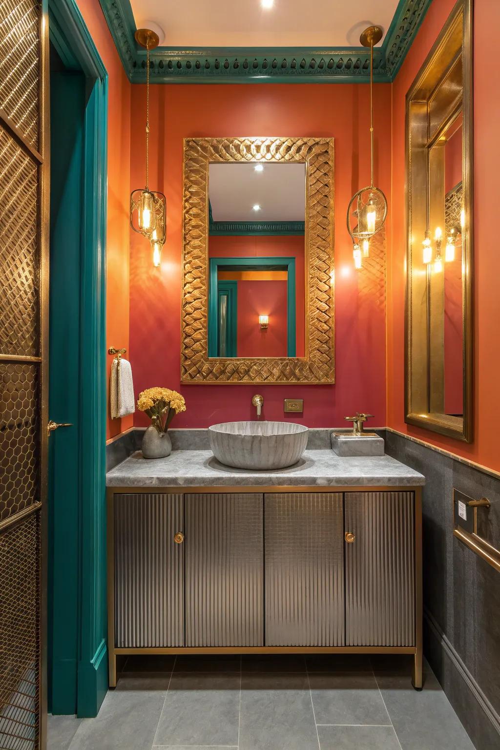 Add a touch of shine with metallic finishes that bring a modern twist. #MetallicDesign #ContemporaryStyle