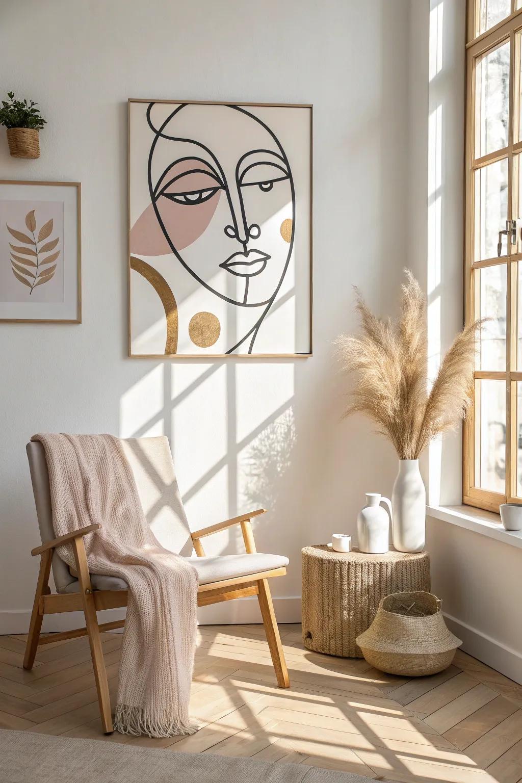 Explore the human form with abstract faces that tell a story in simplicity. 😊 #FaceArt #MinimalistDesign