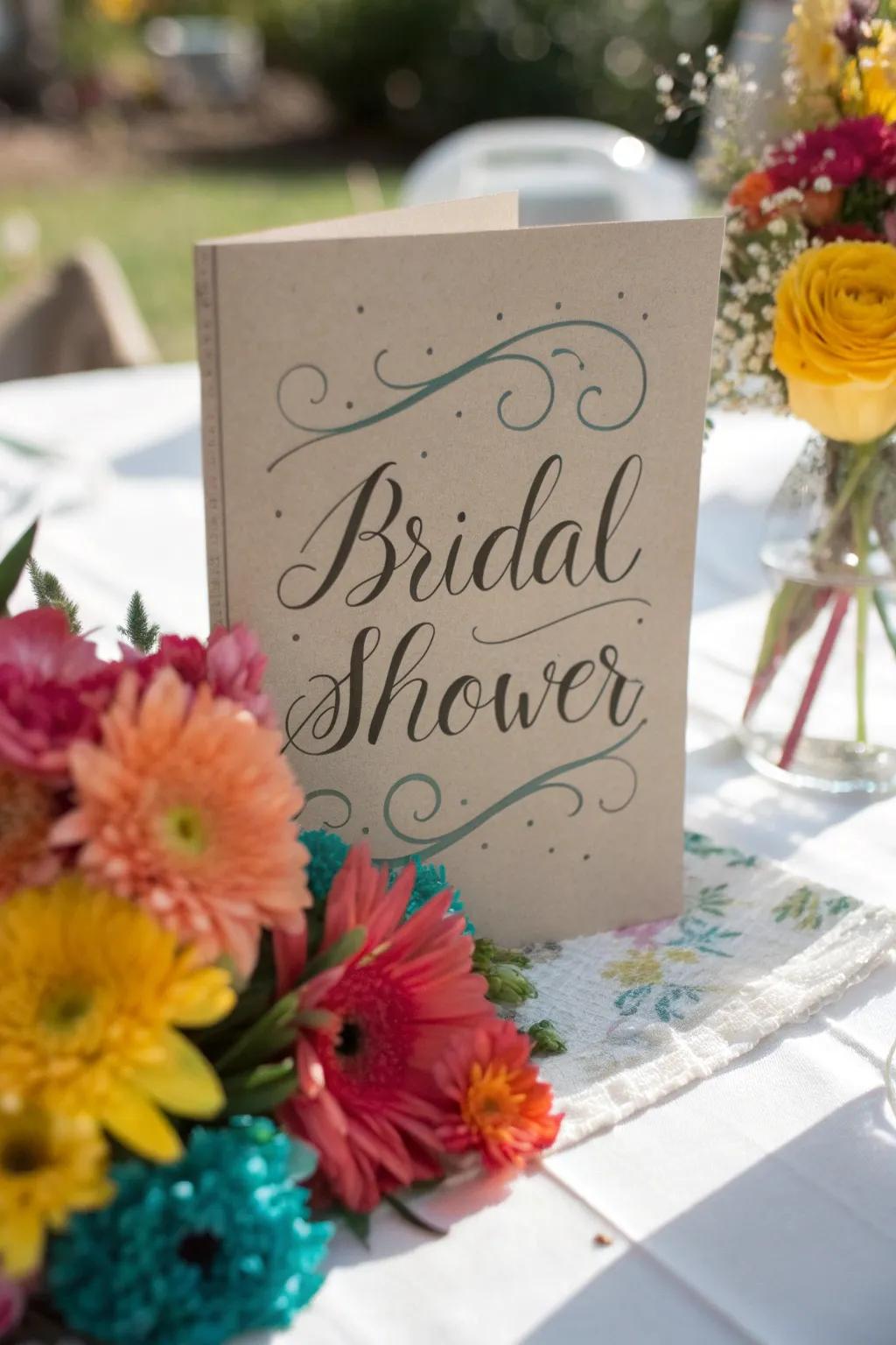 Handwritten calligraphy adds a timeless and personal touch to your message.