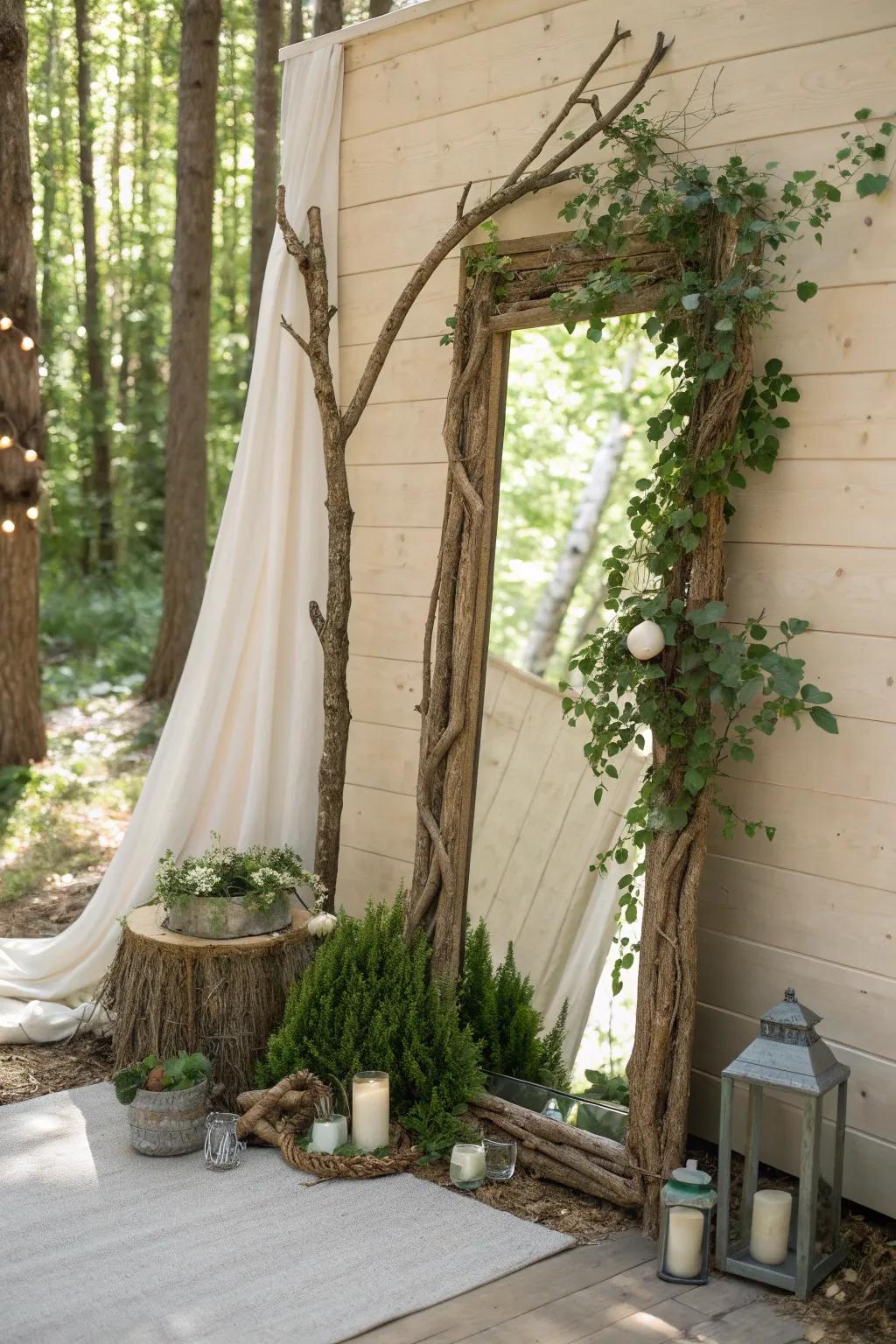 Reflect the magic of the forest with a mystical mirror. #MirrorMagic #HomeInspiration