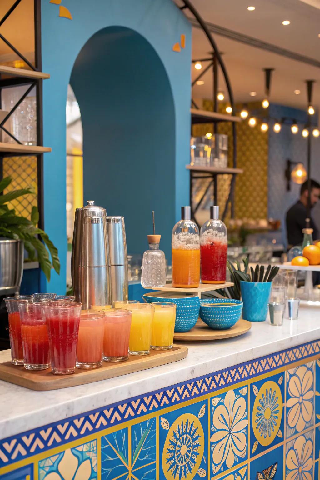 Stir up some fun with a mixology station that inspires creativity and conversation. 🍹🍸 #MixologyMagic #CocktailCraft