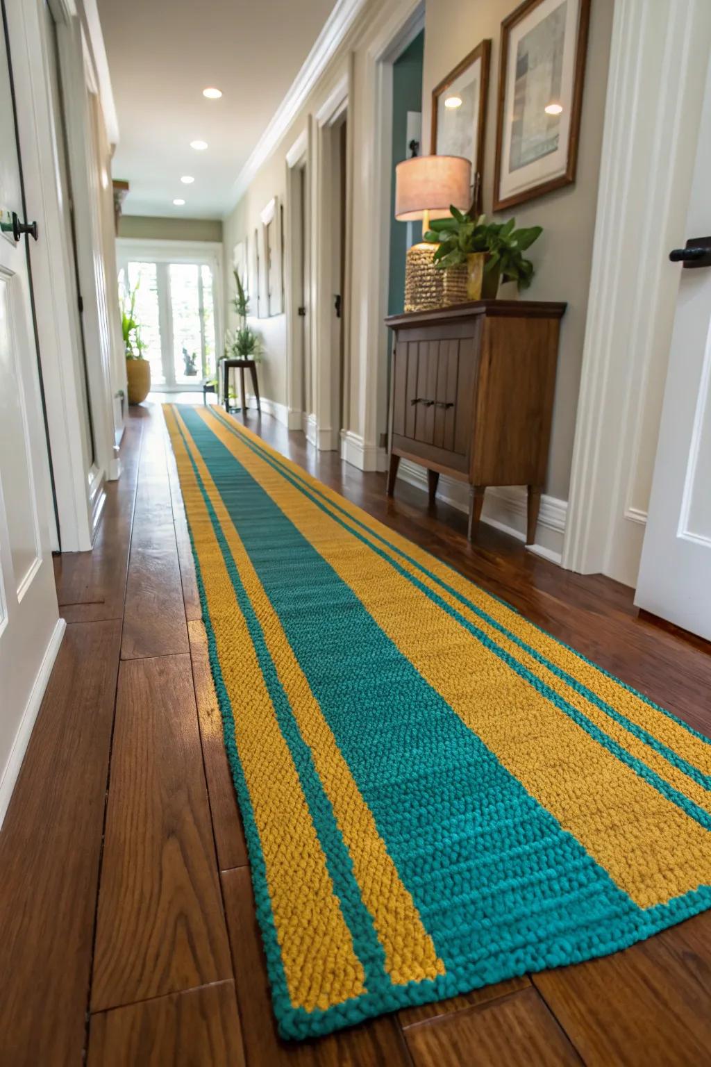 Keep a harmonious flow with matching or coordinating runners. 🎨