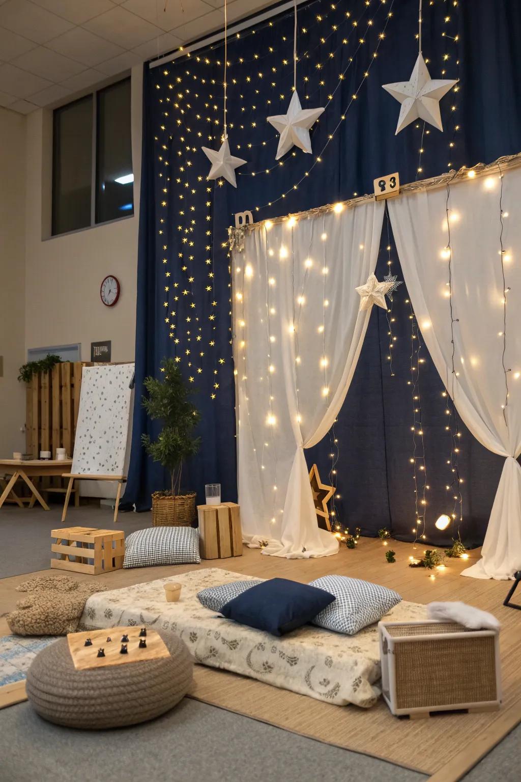 Capture magic and wonder with a starry night backdrop that inspires dreams. 🌟 #StarryNight #MagicMoments