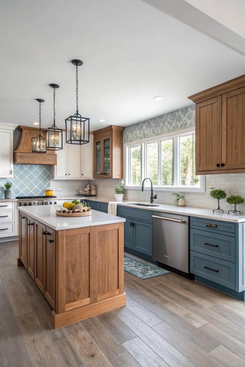 Achieve a harmonious blend of old and new with a transitional kitchen style. 🔄