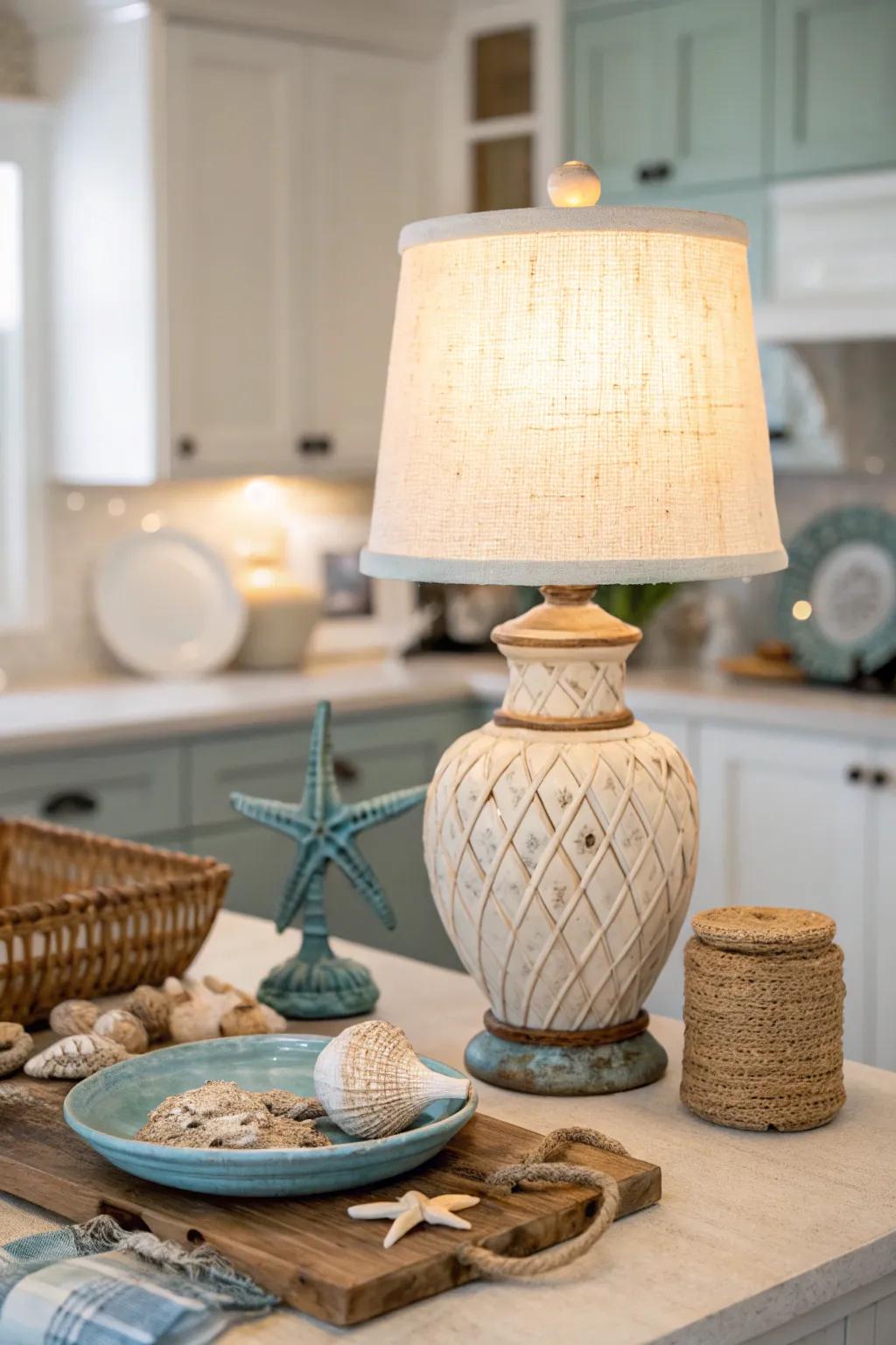 Harmonize your kitchen with thematic decor integration. 🌊 #CoastalLiving #FarmhouseChic