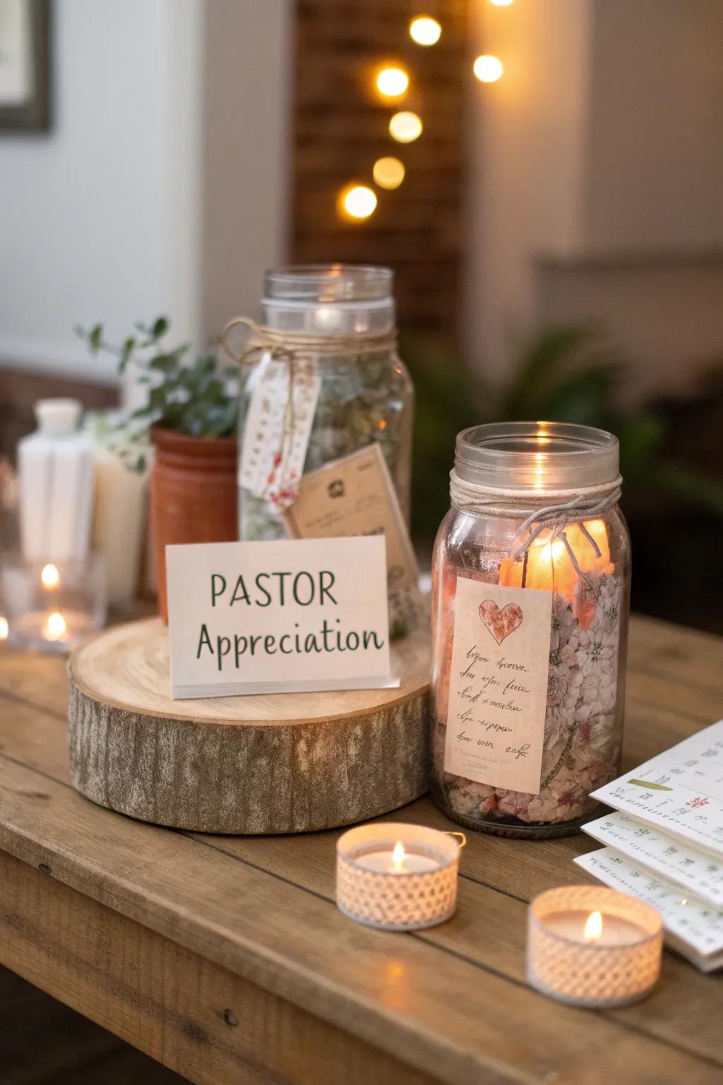 Prayer jars: a decorative and meaningful addition. 🙏 #PrayerJars #CommunityBlessings