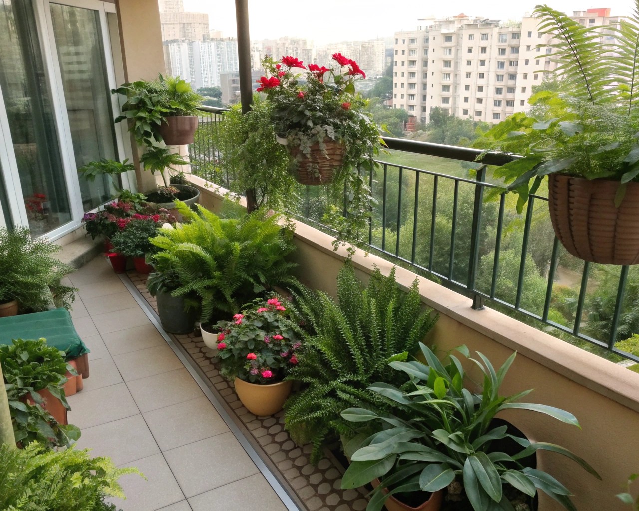 Choosing plants and containers that match your balcony's conditions ensures a thriving garden.