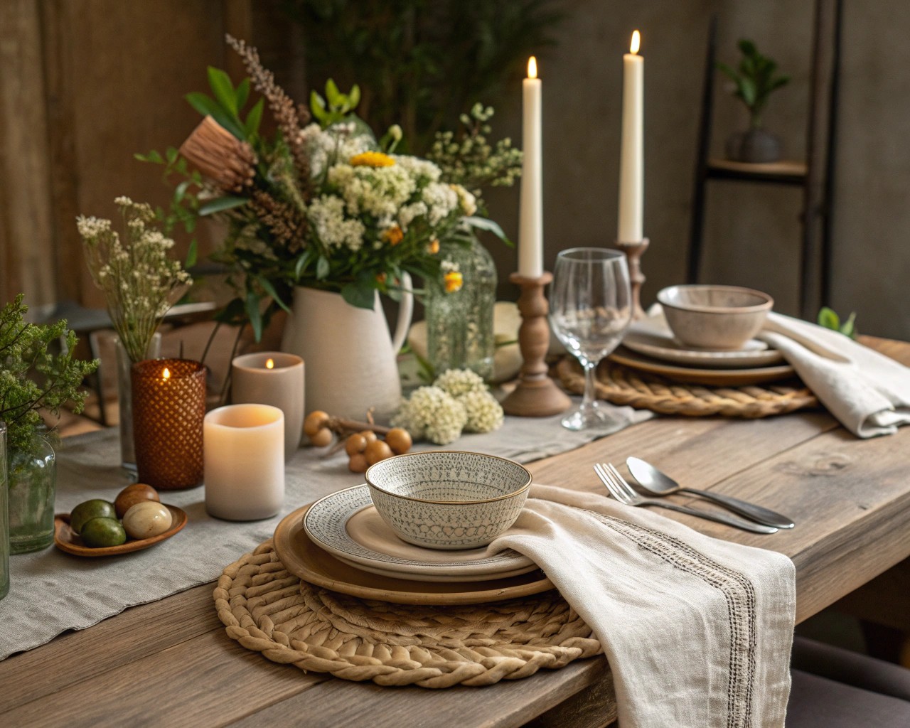 Dining spaces designed for connection and relaxation invite mindful, shared meals.