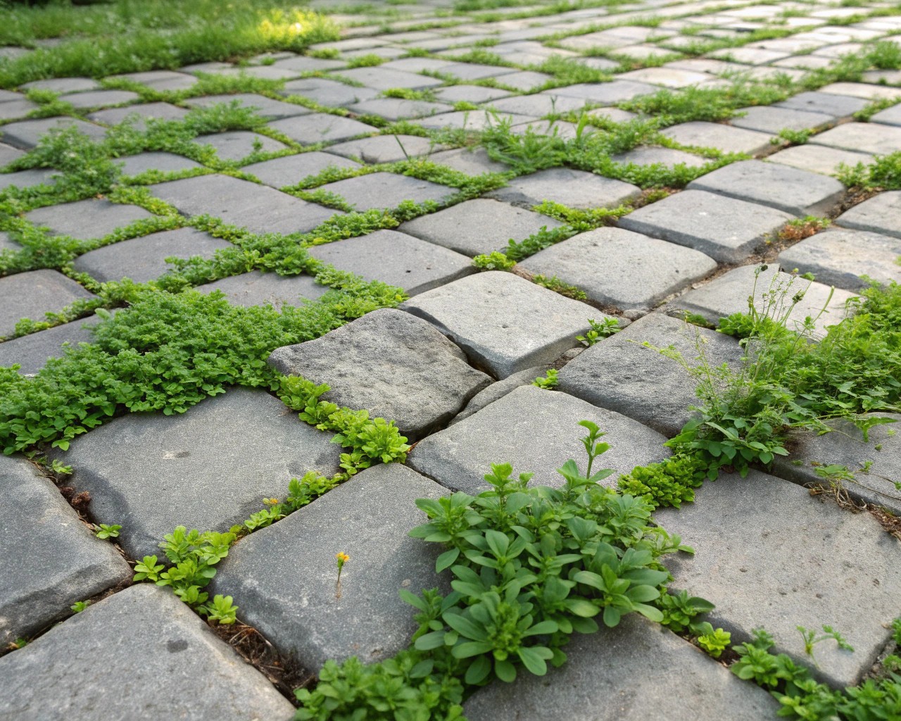 Permeable paving systems allow rainwater to filter through, supporting sustainable garden design.