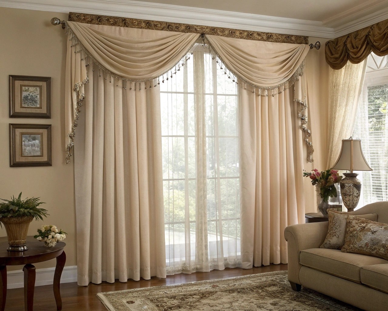 Window treatments offer a balance of light control, privacy, and aesthetic integration.