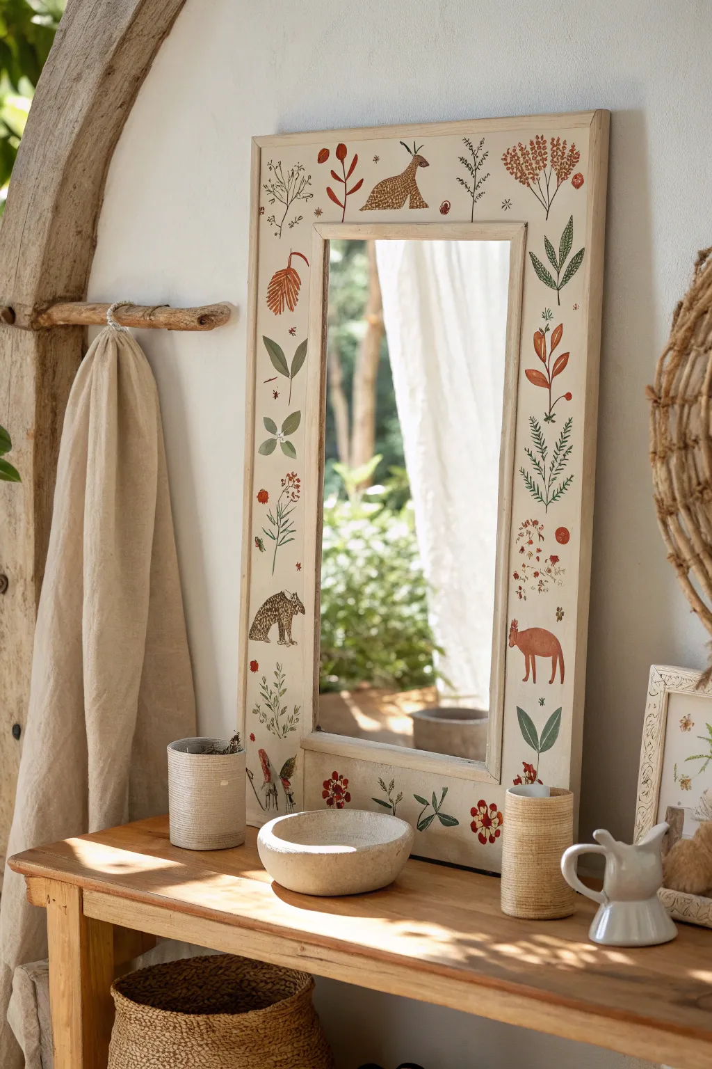 16+ Inspiring Mirror Painting Ideas for an Aesthetic Home