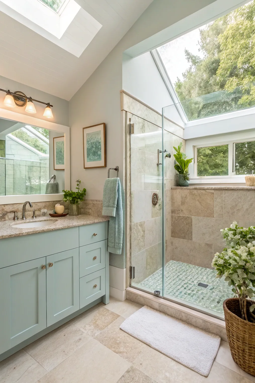 20+ Stylish Small Bathroom Half Wall Shower Ideas