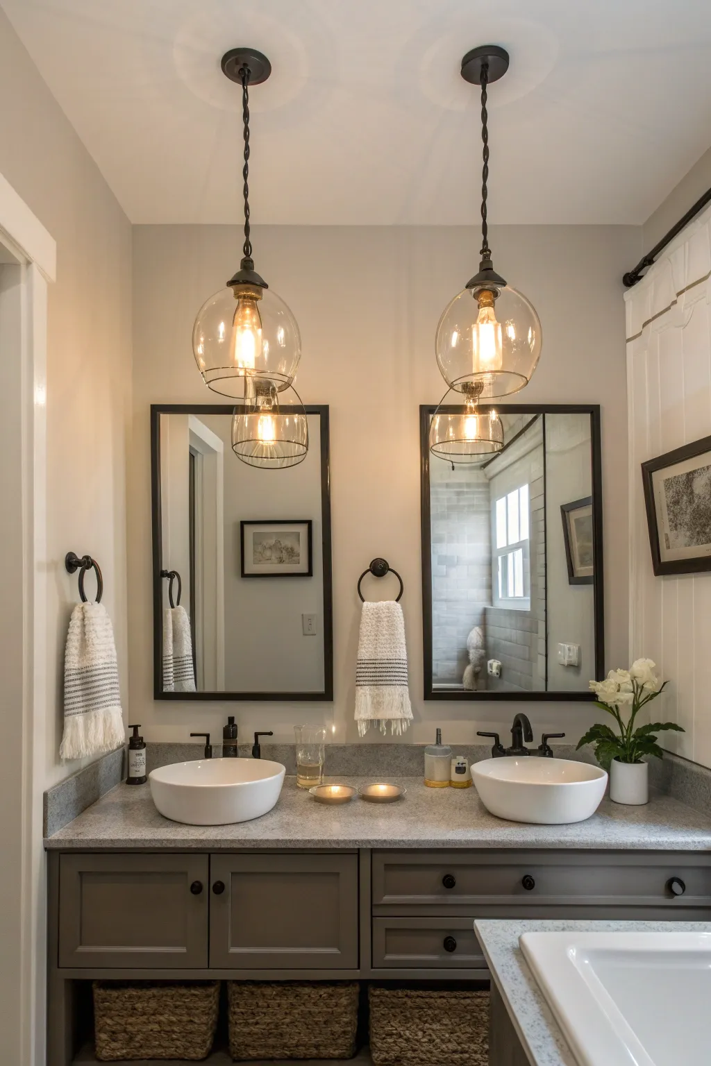 20+ Stylish Bathroom Pendant Lighting Ideas