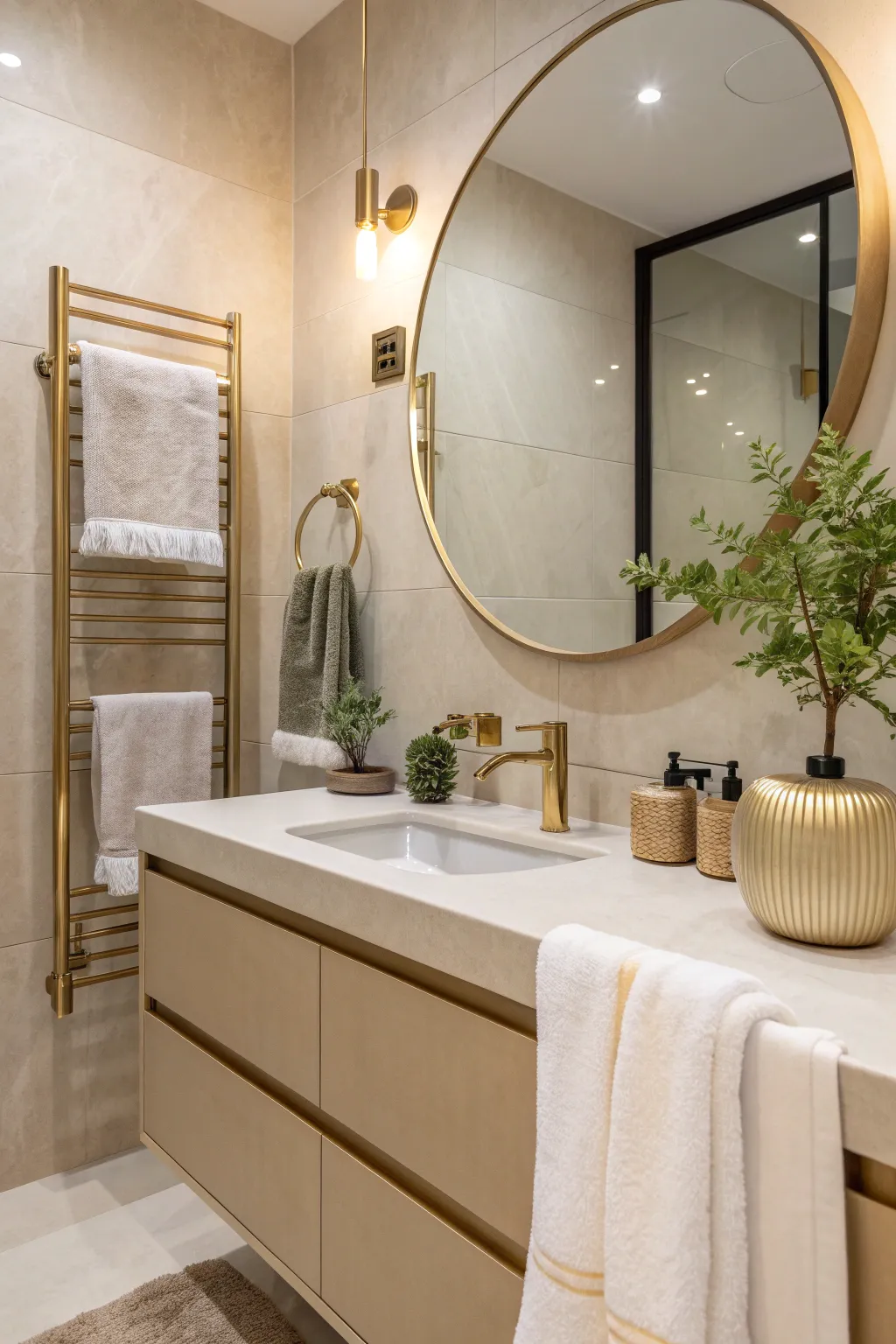 16+ Chic Modern Almond Bathroom Ideas