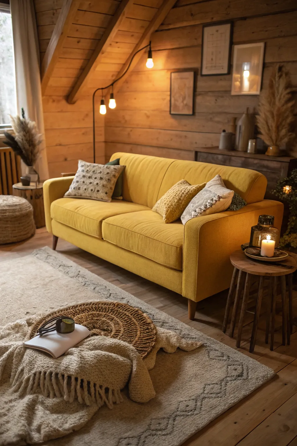 18+ Inspiring Yellow Couch Living Room Ideas